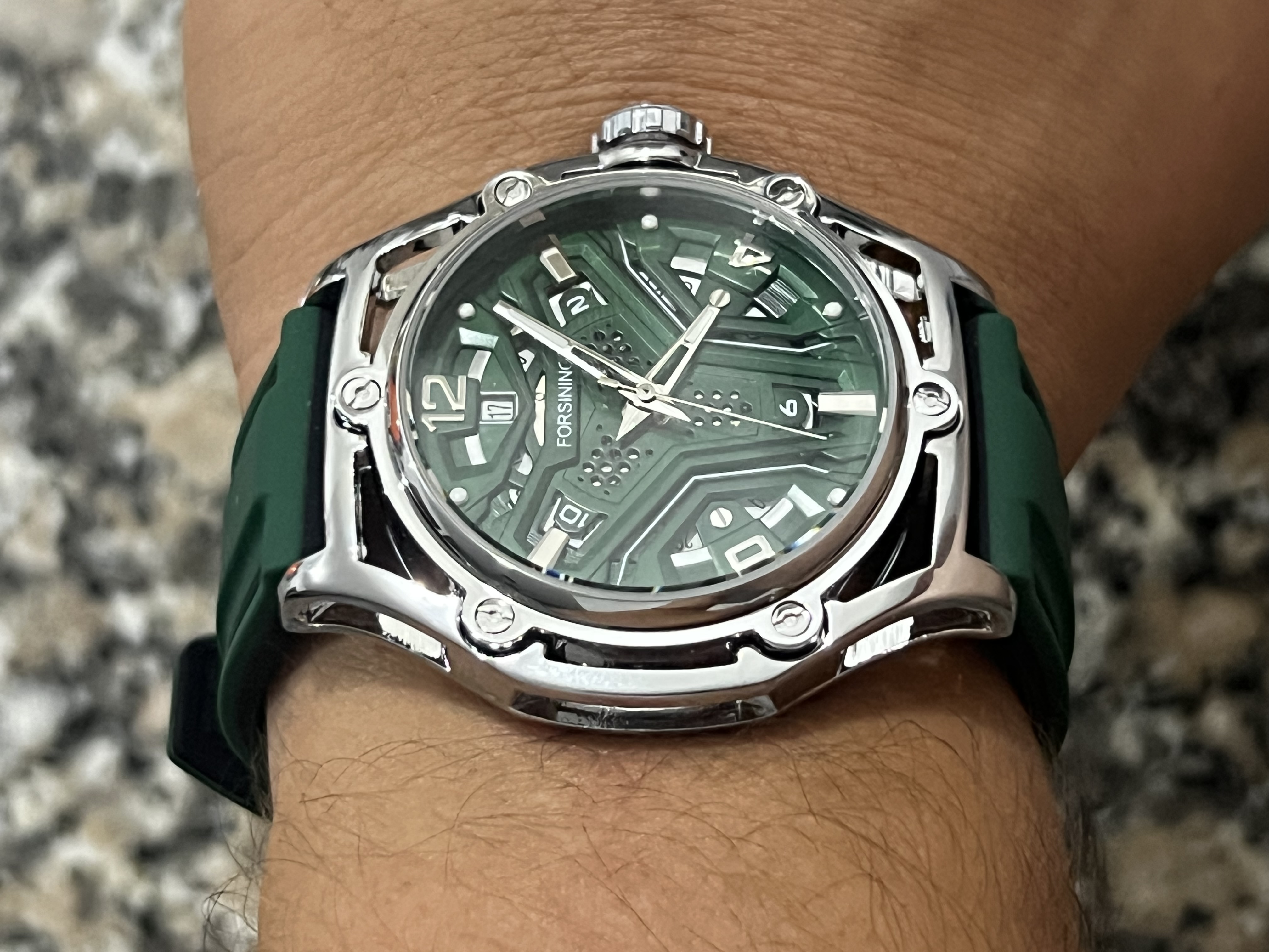 joyas, relojes y accesorios - Reloj mecánico estilo deportivo para caballero 8