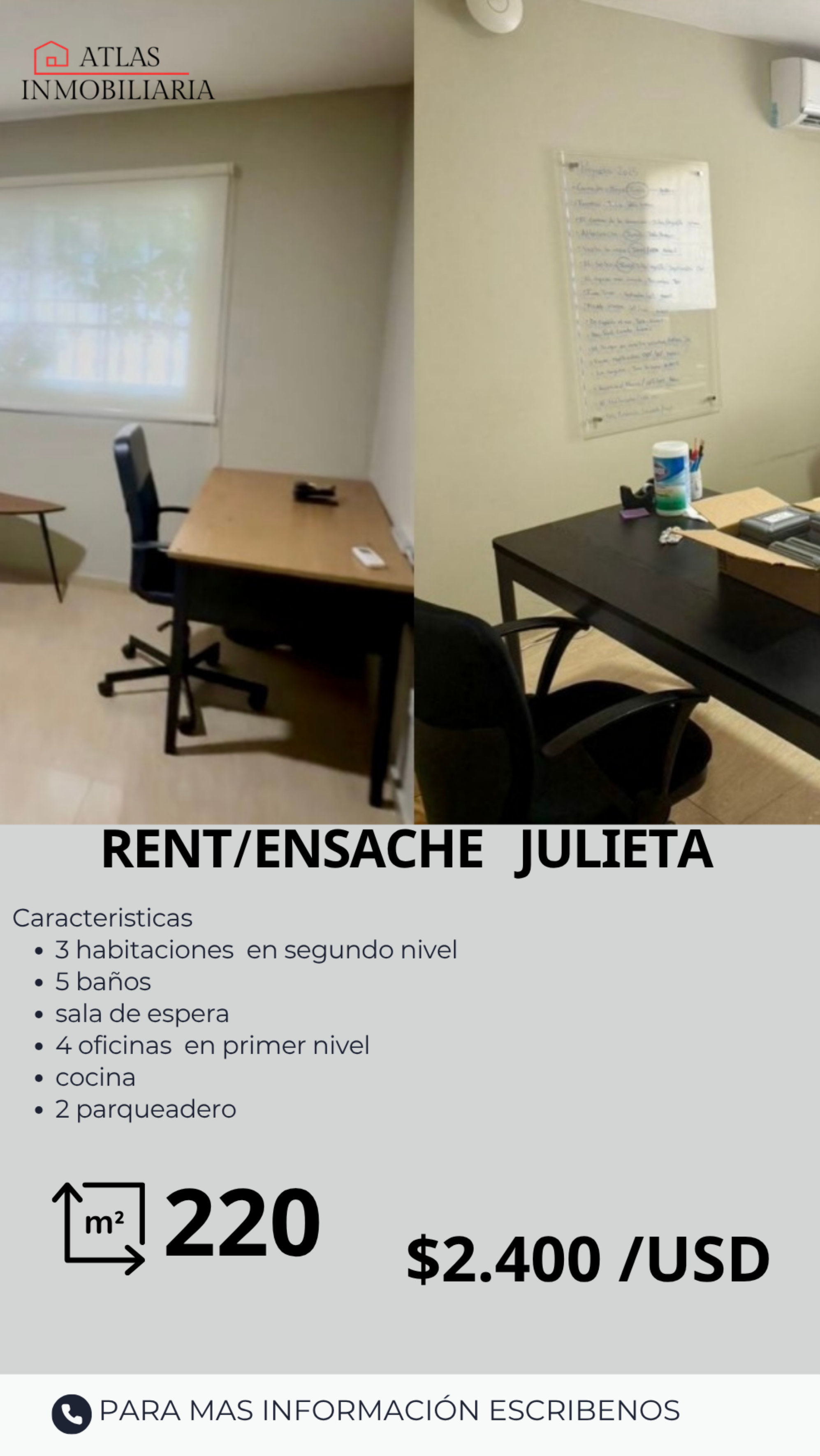 apartamentos - casa de dos niveles para oficina u negocios 0