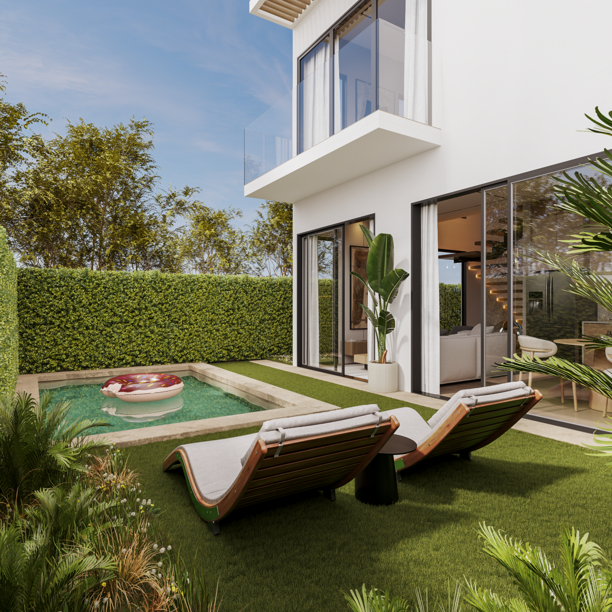 casas vacacionales y villas - Venta de Casa en Construcción en Downtown, Punta C 6