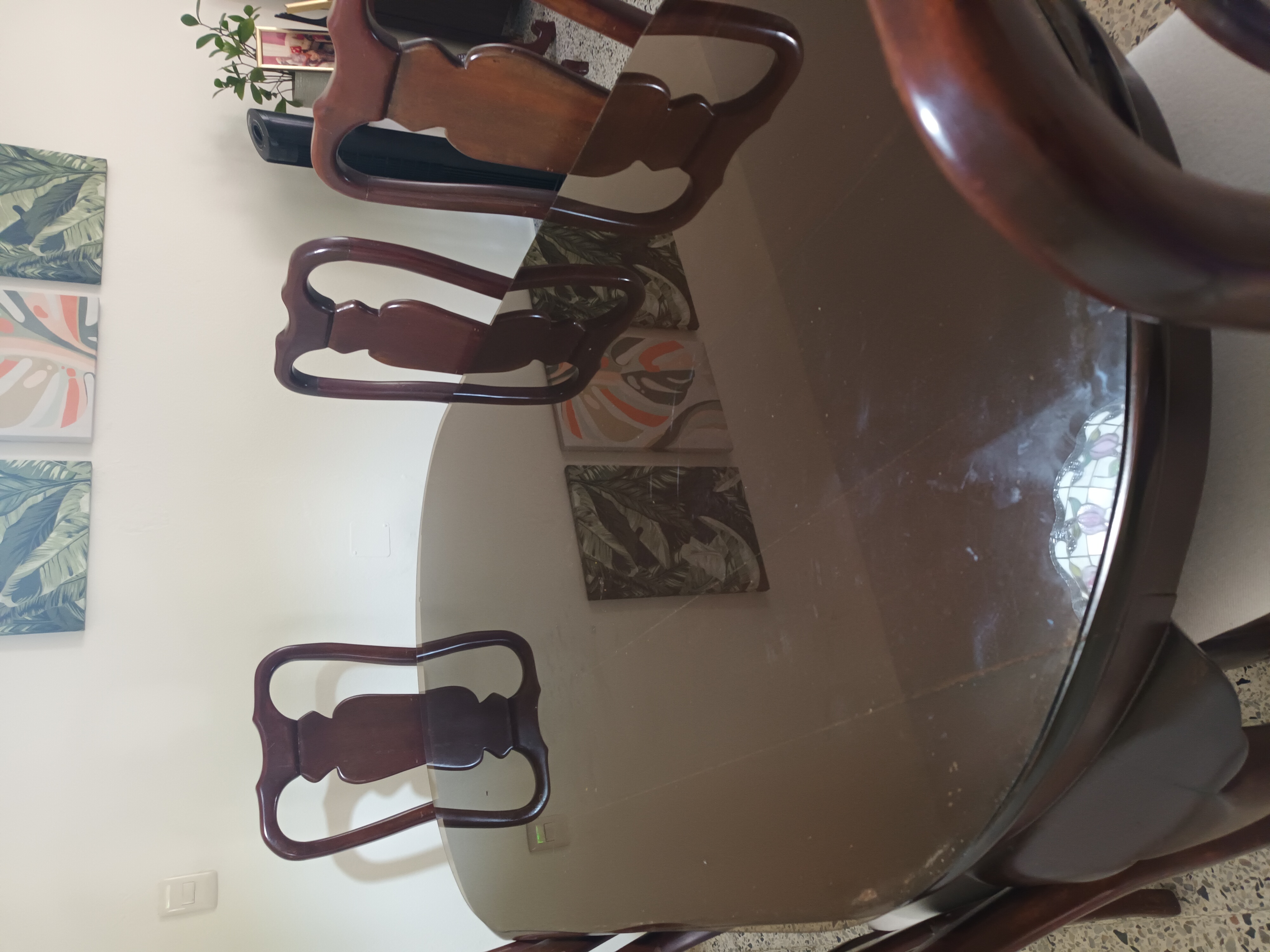 muebles y colchones - Juego de comedor en caoba centenaria 7