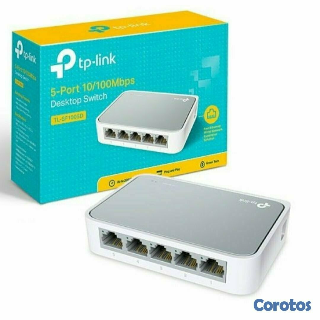 computadoras y laptops - SWITCH 5 PUERTOS TP-LINK TL-SF1005D, NO ADMINISTRABLE/DESKTOP, 5 PUERTOS 10/100M 1