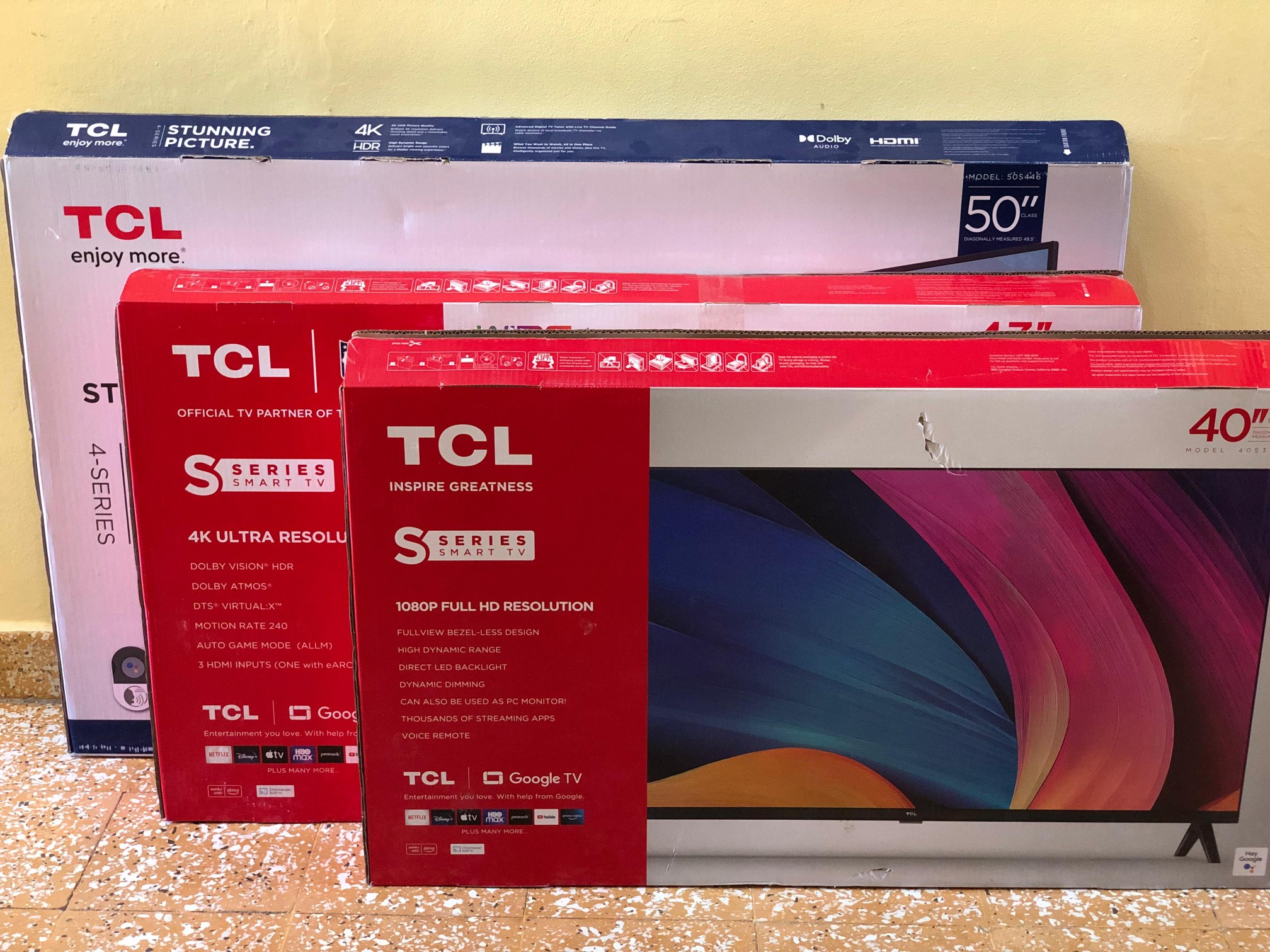 tv - TCL Google TV de 40,43 y 50 pulgadas 4k UHD HDR 3