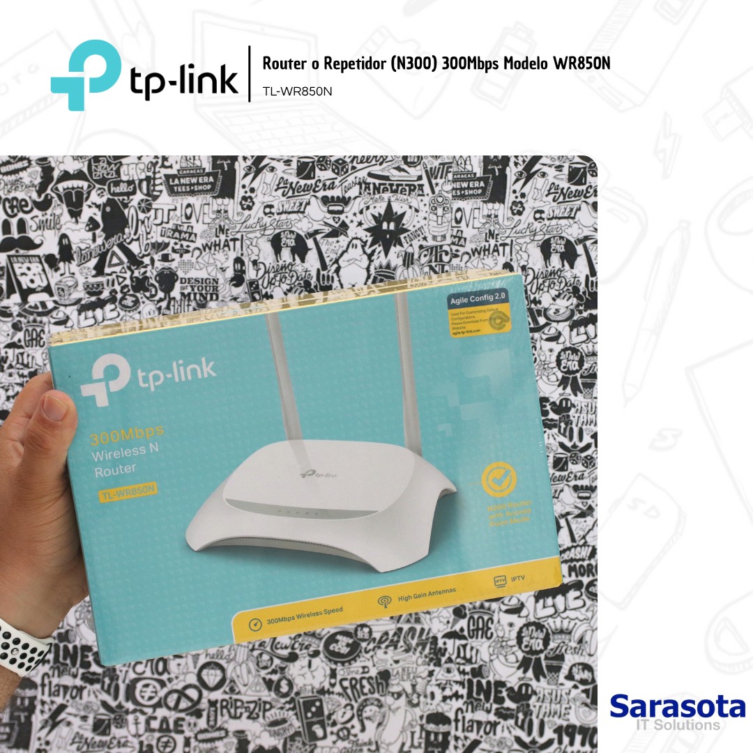 accesorios para electronica - TP-Link Router o repetidor WR850N 850N N300