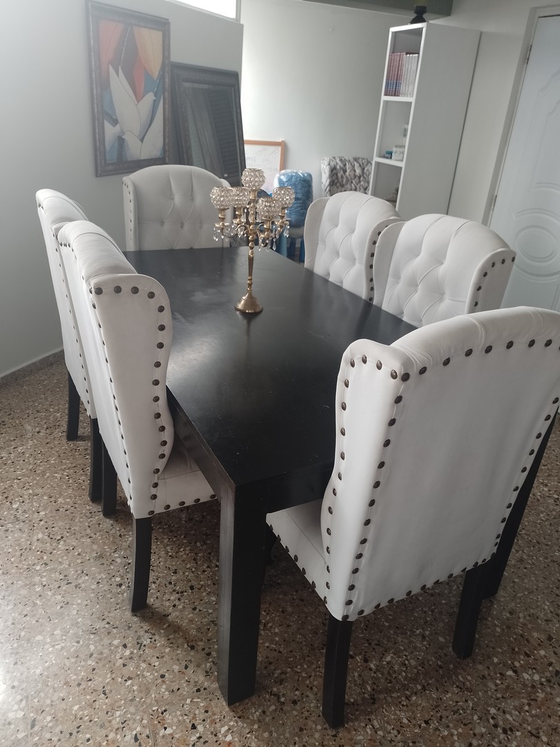 muebles y colchones - Juego de comedor de 6 sillas
 5