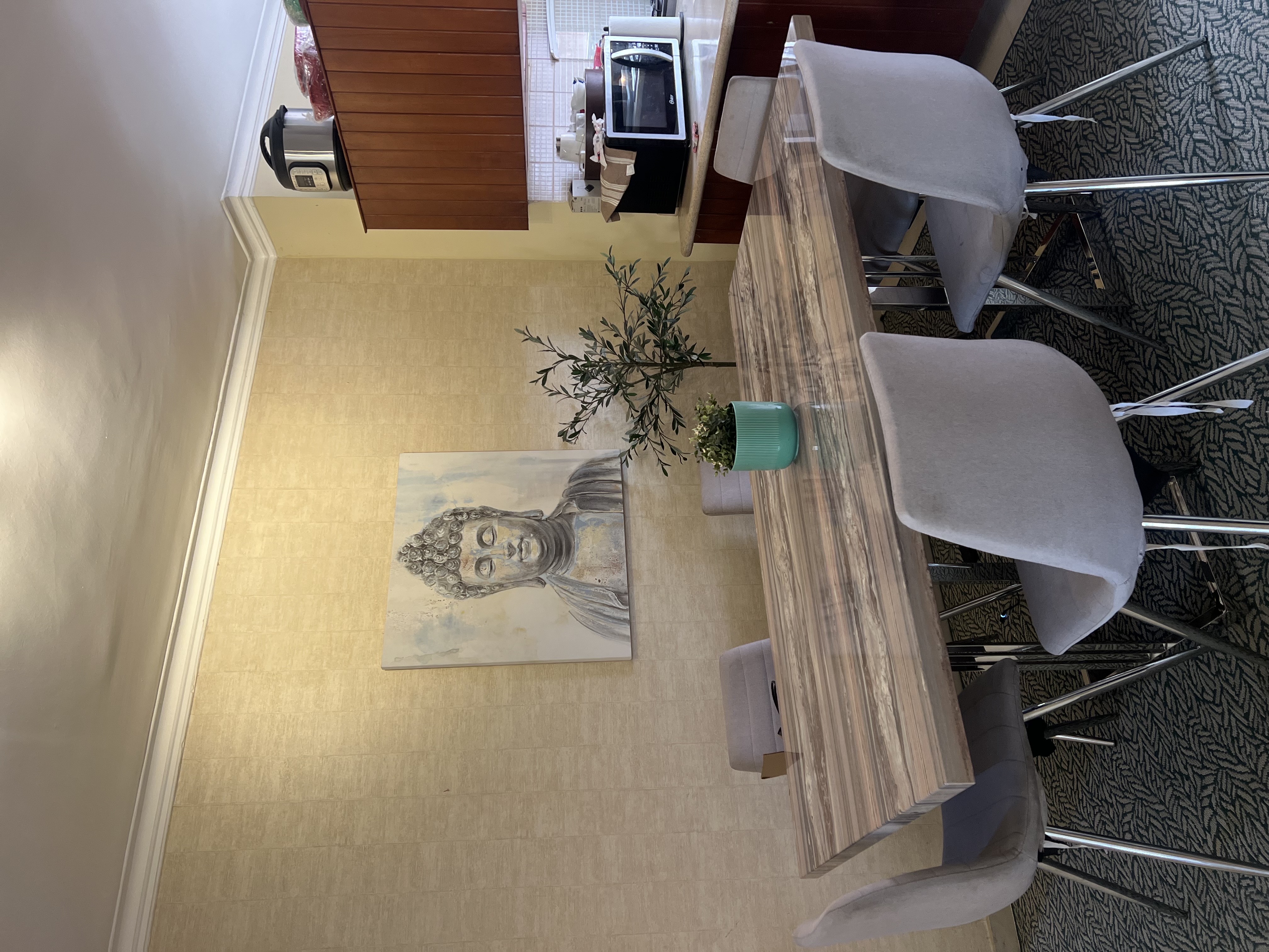 muebles y colchones - comedor de 6 sillas ilumet  0