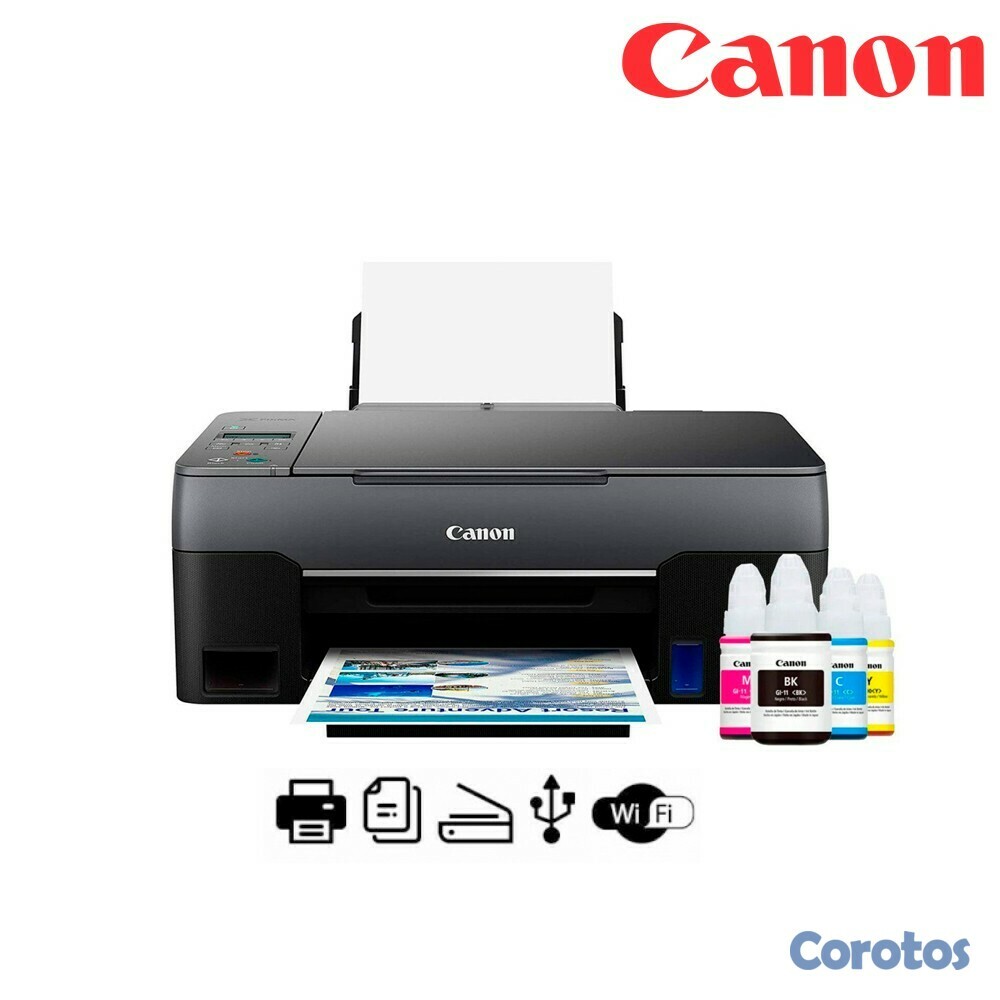 impresoras y scanners - TOTALMENTE NUEVA MULTIFUNCIONAL CANON G3160 SISTEMA DE TINTA  1