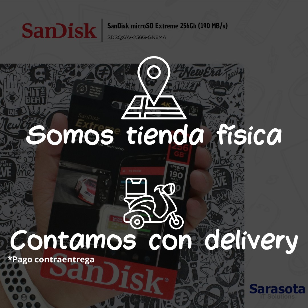 accesorios para electronica - MicroSD 256Gb SanDisk Extreme 190 MB/s 2