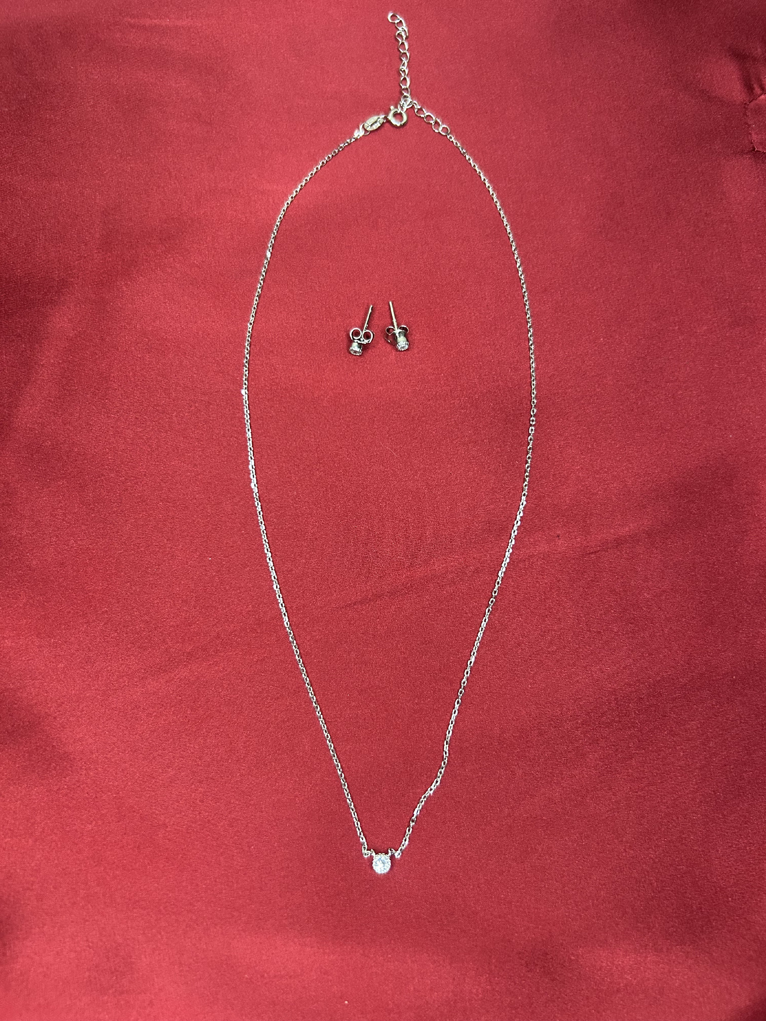 joyas, relojes y accesorios - Juego de arete y cadenas en plata 925 0