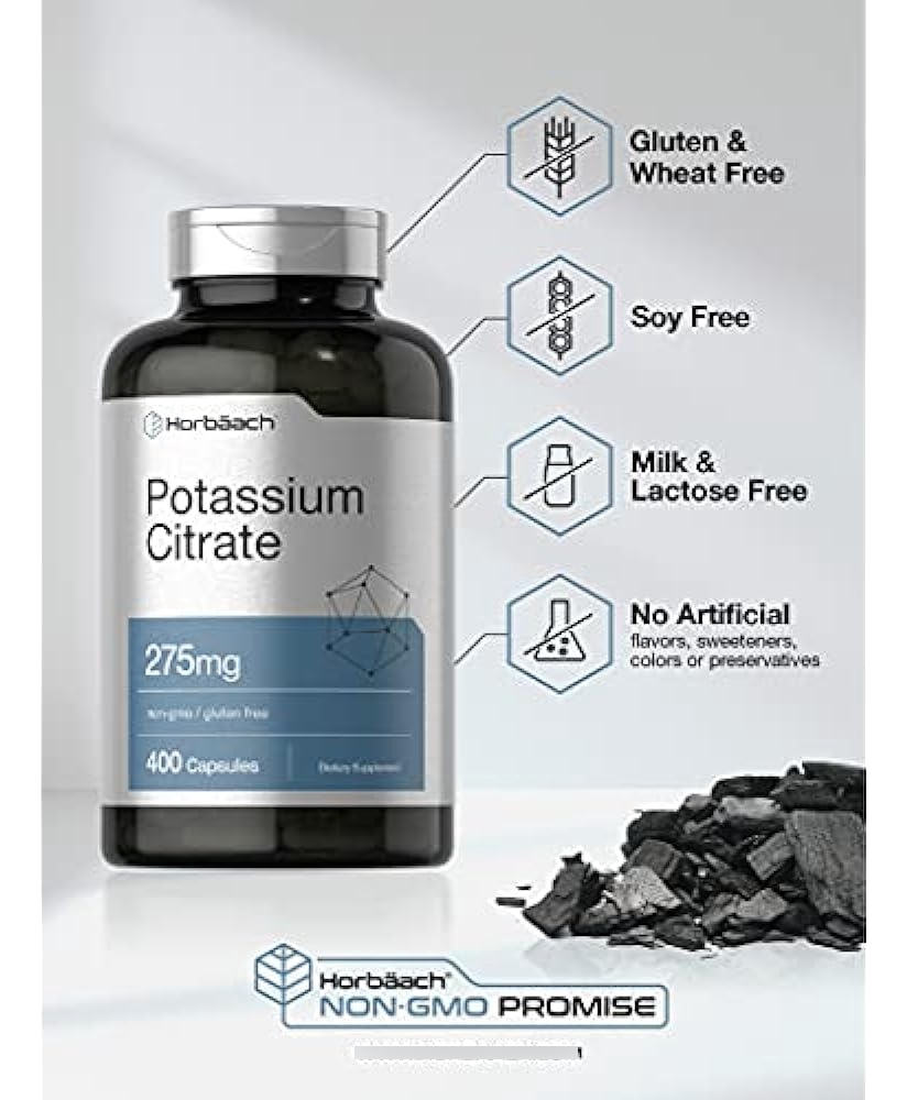 Salud y Equipamiento Médico - Suplemento De Citrato De Potasio 275 Mg  400 Cápsulas 3