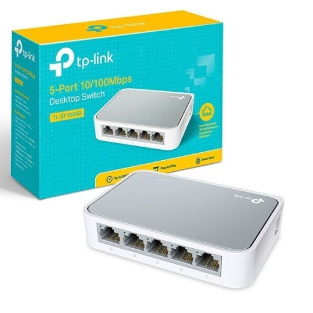 computadoras y laptops - SWITCH 5 PUERTOS TP-LINK TL-SF1005D, NO ADMINISTRABLE/DESKTOP, 5 PUERTOS 10/100M 0