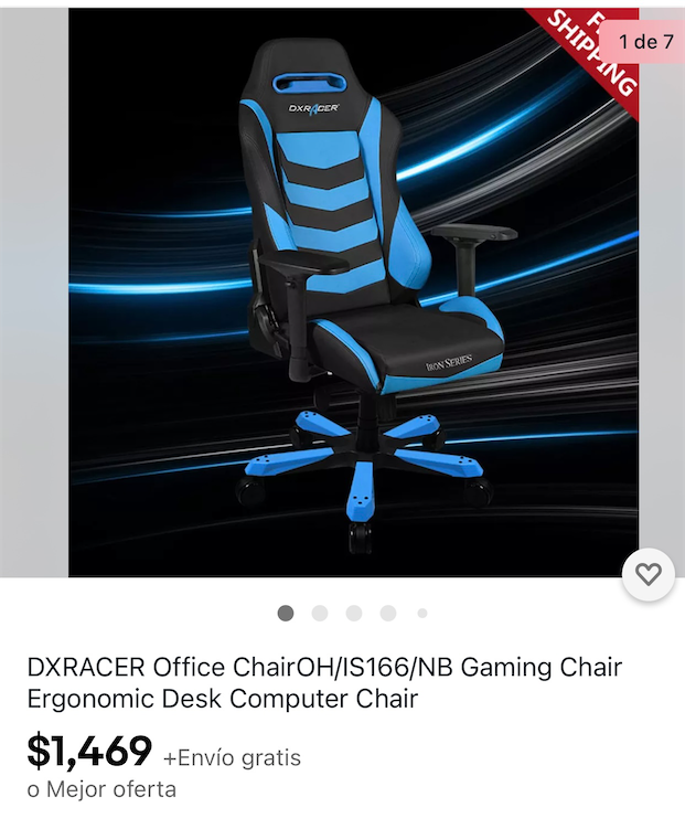 consolas y videojuegos - Silla DXRacer para oficina ó jugar videojuegos - AL POR MAYOR Y AL DETALLE 5