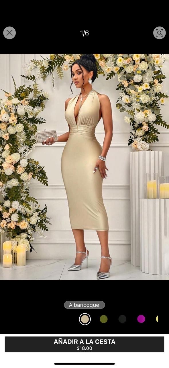 zapatos para mujer - vestido dorado de vestir  1