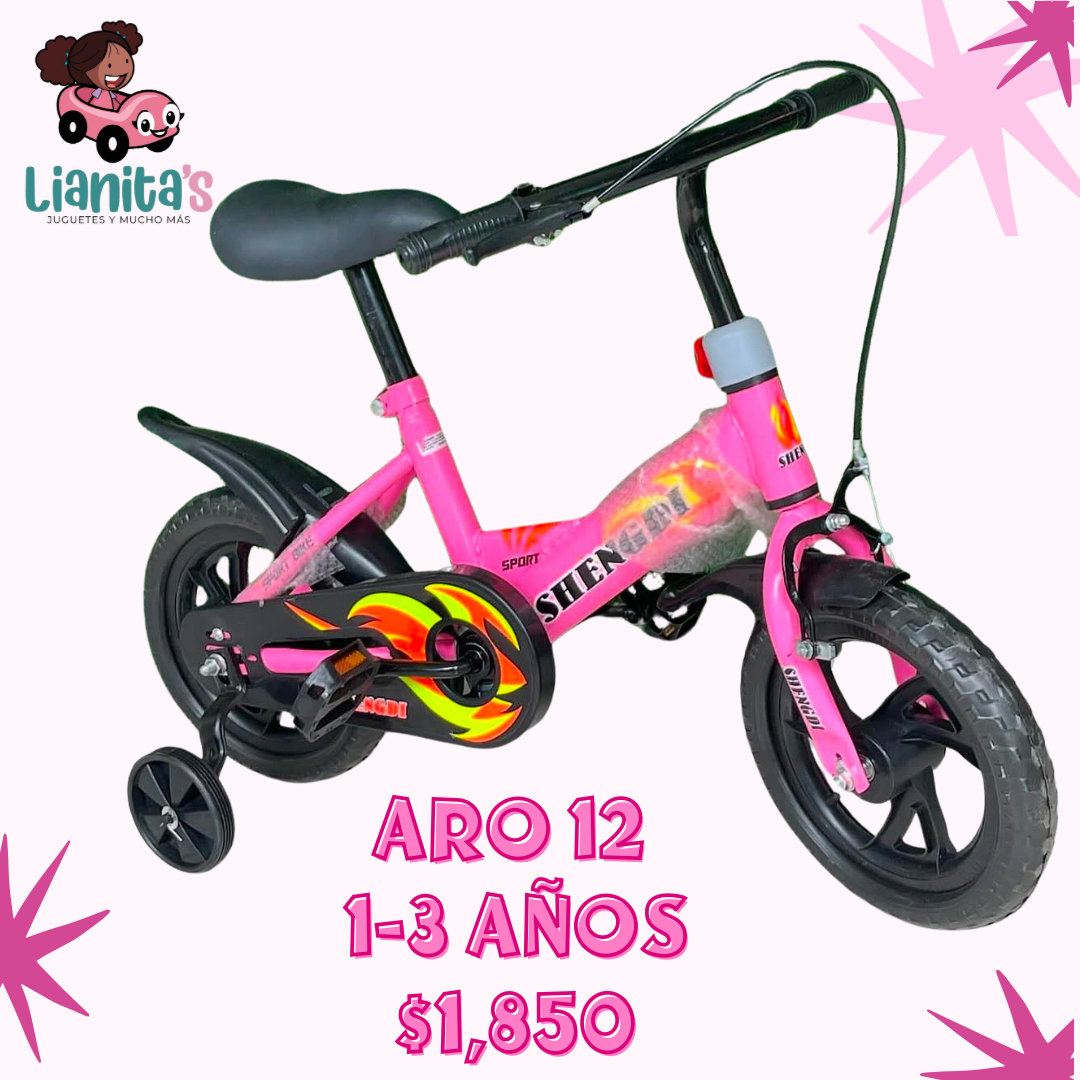 juguetes - bicicleta aro 12 para niñas de 1-3 años Nueva  0