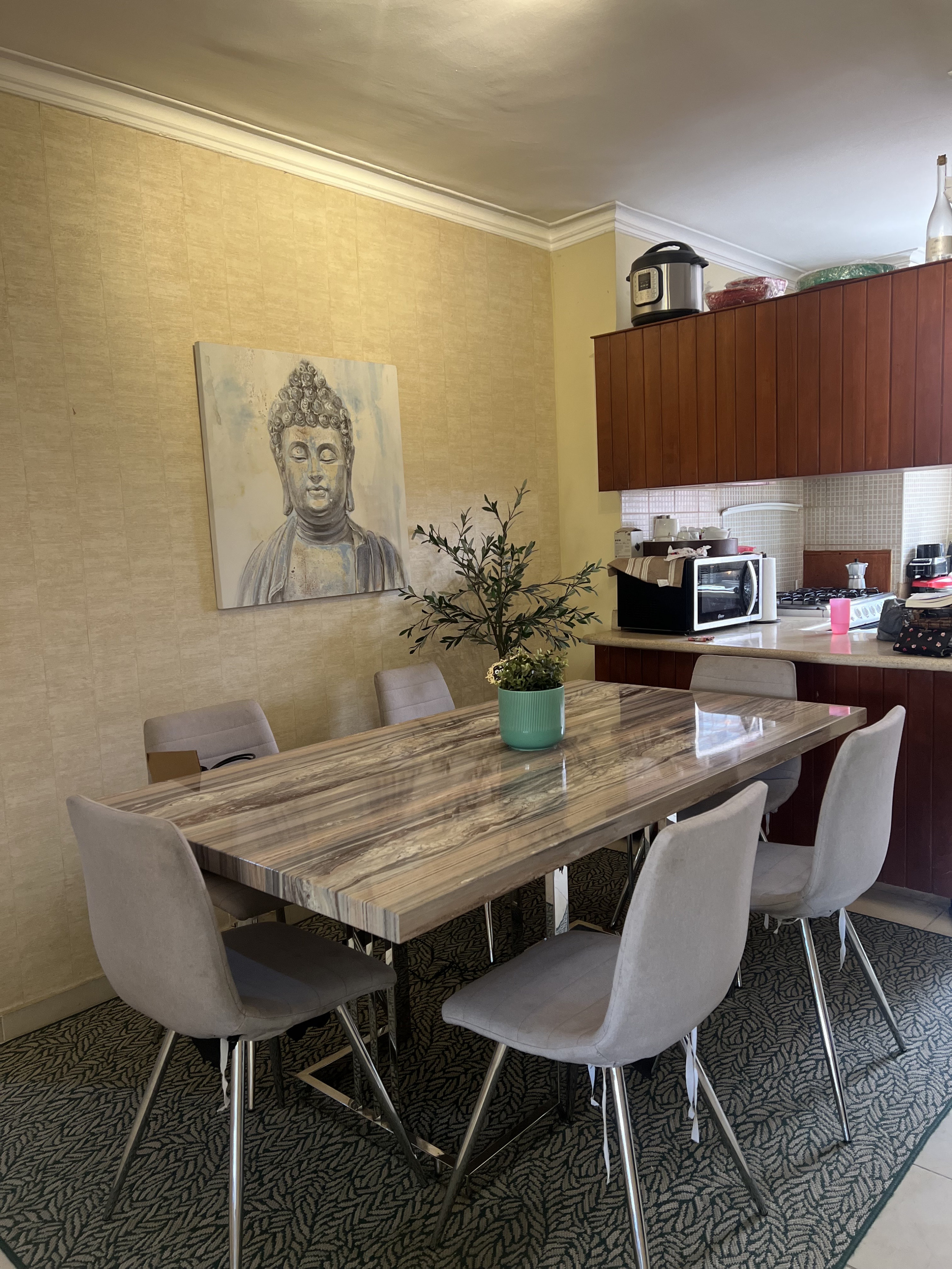 muebles y colchones - comedor de 6 sillas ilumet  1