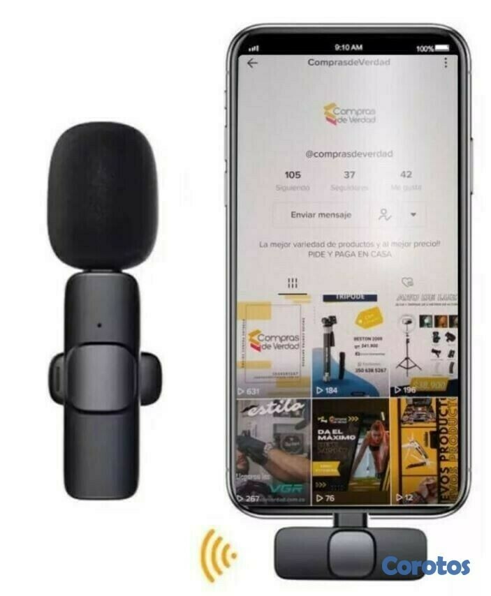 otros electronicos - Microfono inalambrico wireless F2 tipo c  3