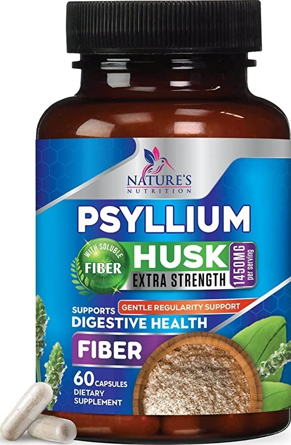 Salud y Equipamiento Médico - Psyllium 60 Cap Nature's 0