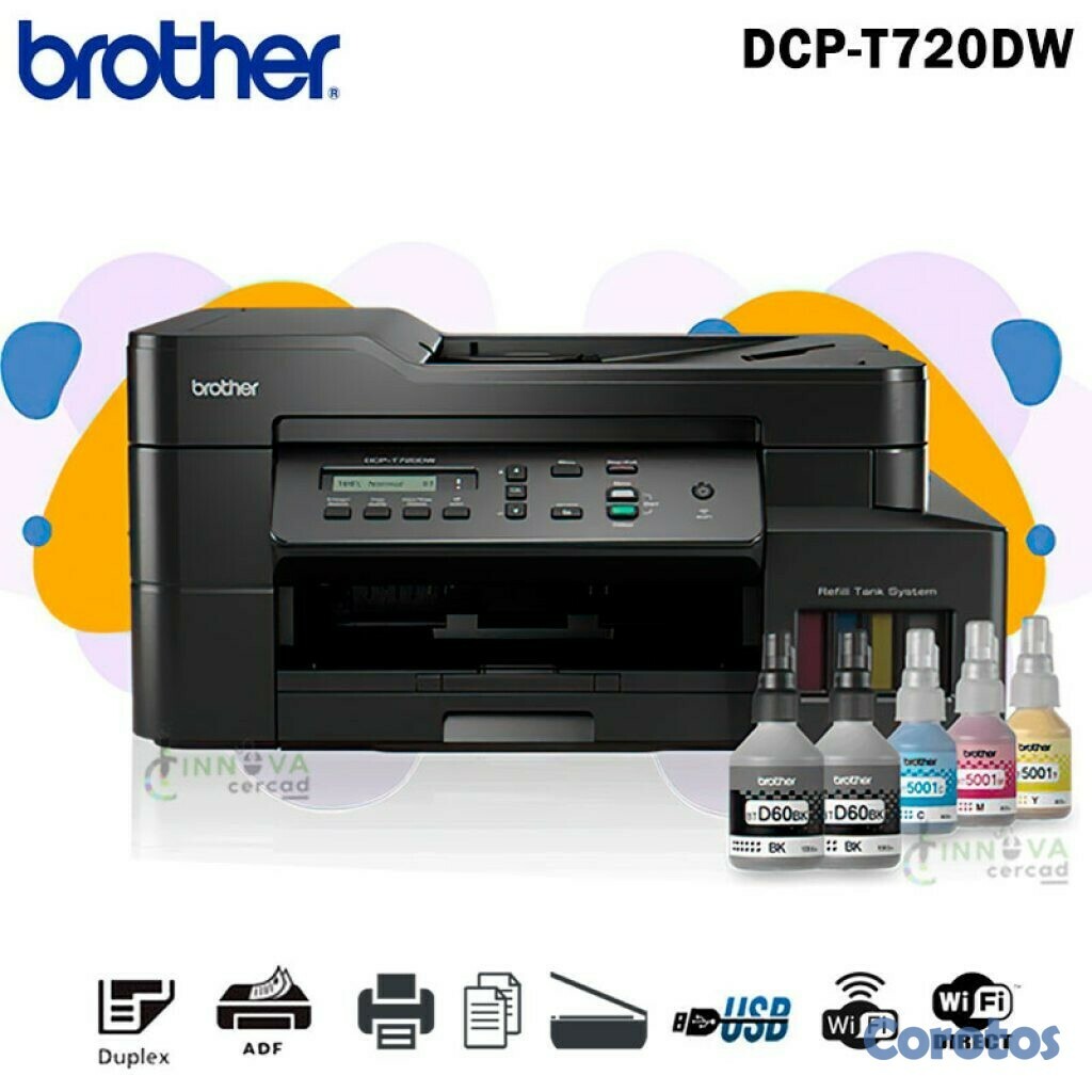 impresoras y scanners -  BROTHER INKBENEFIT TANK DCPT720DW,BOTELLA DE TINTA (ESCANER< COPIADORA, IMPRESO