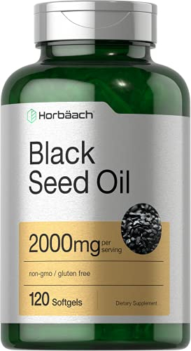 Salud y Equipamiento Médico - Aceite De Semilla Negra 2000 Mg 120cap Horbaach
