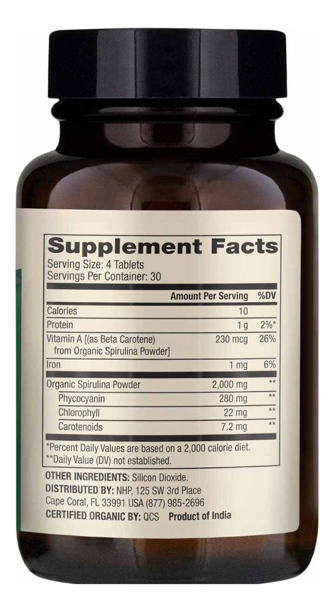 Salud y Equipamiento Médico - Espirulina 120 Cap Dr. Mercola - U - Unidad A $1732 1