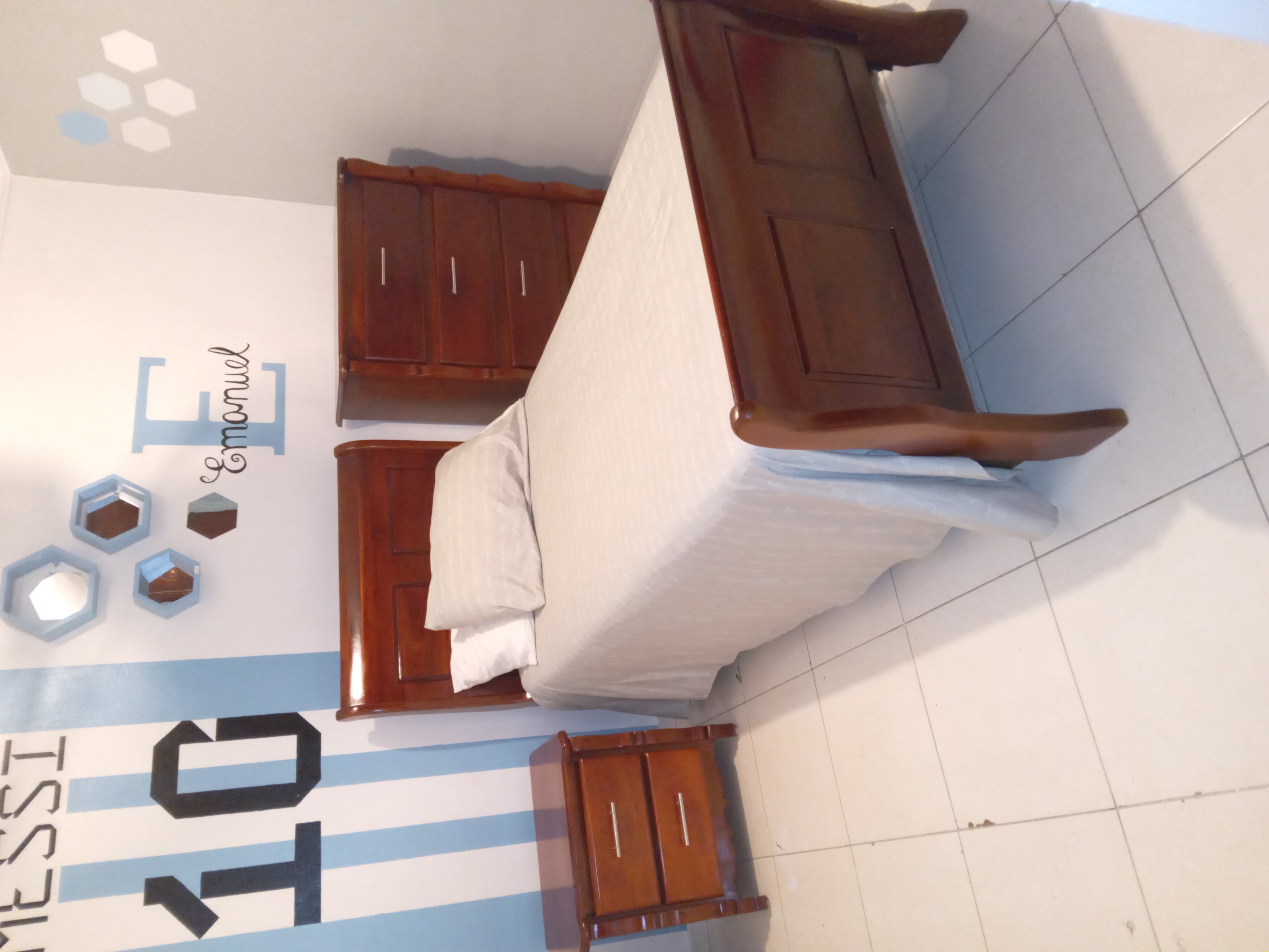 muebles y colchones - Juego de Habitación  Twin en Caoba 0