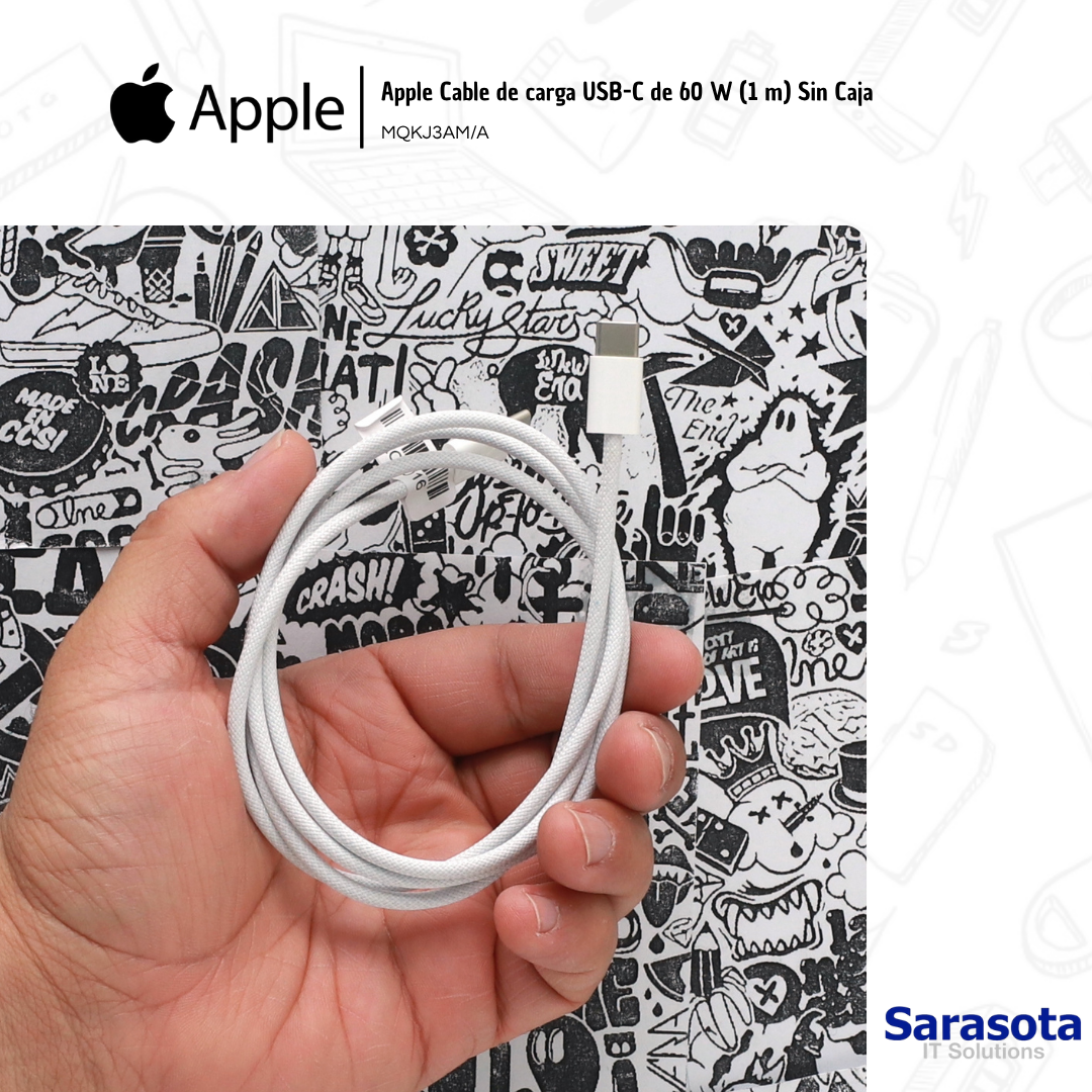 accesorios para electronica - Apple Cable de carga USB-C de 60 W (1 m) Sin Caja