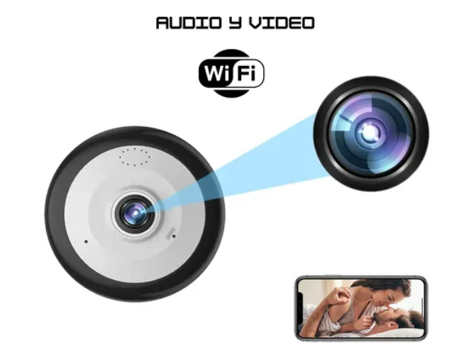 camaras y audio - Camara de Seguridad Panoramica Wifi 1080P FHD 0