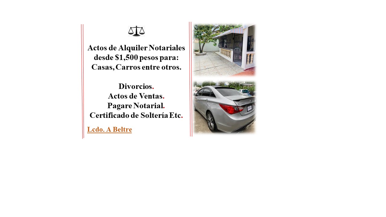 servicios profesionales - DIVORCIOS Y OTROS TIPOS DE ACTOS