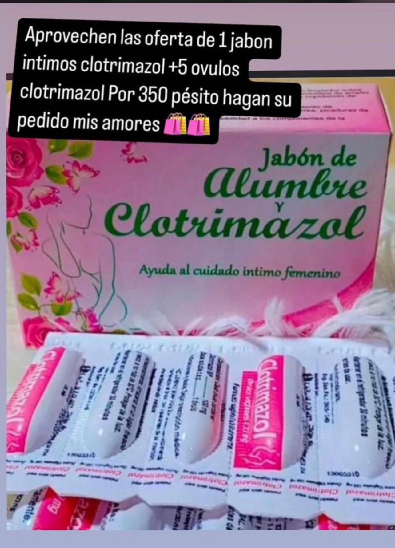 salud y belleza - Jabón clotrimazol más ovulos en oferta aprovechen 