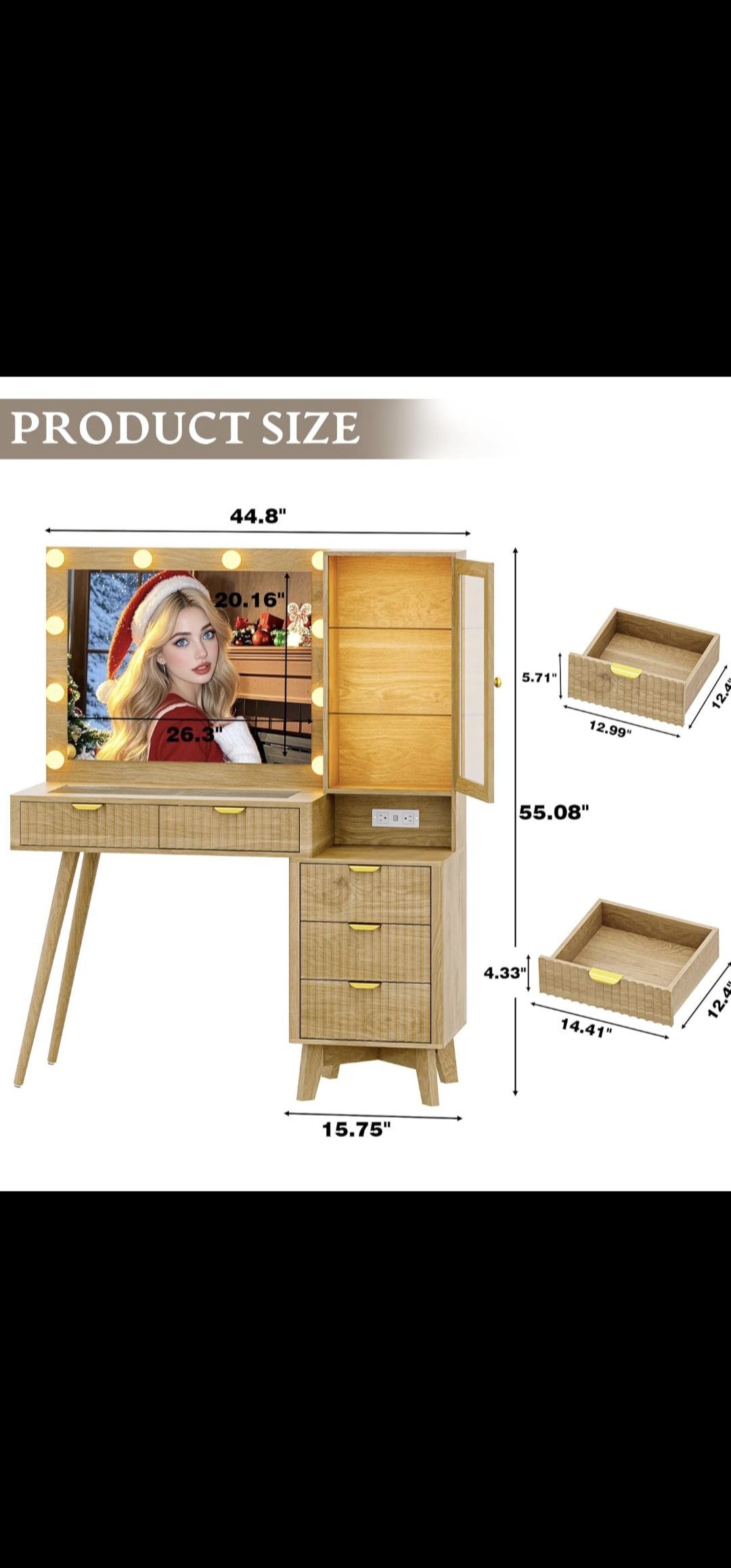 muebles y colchones - Tocador de maquillaje  4