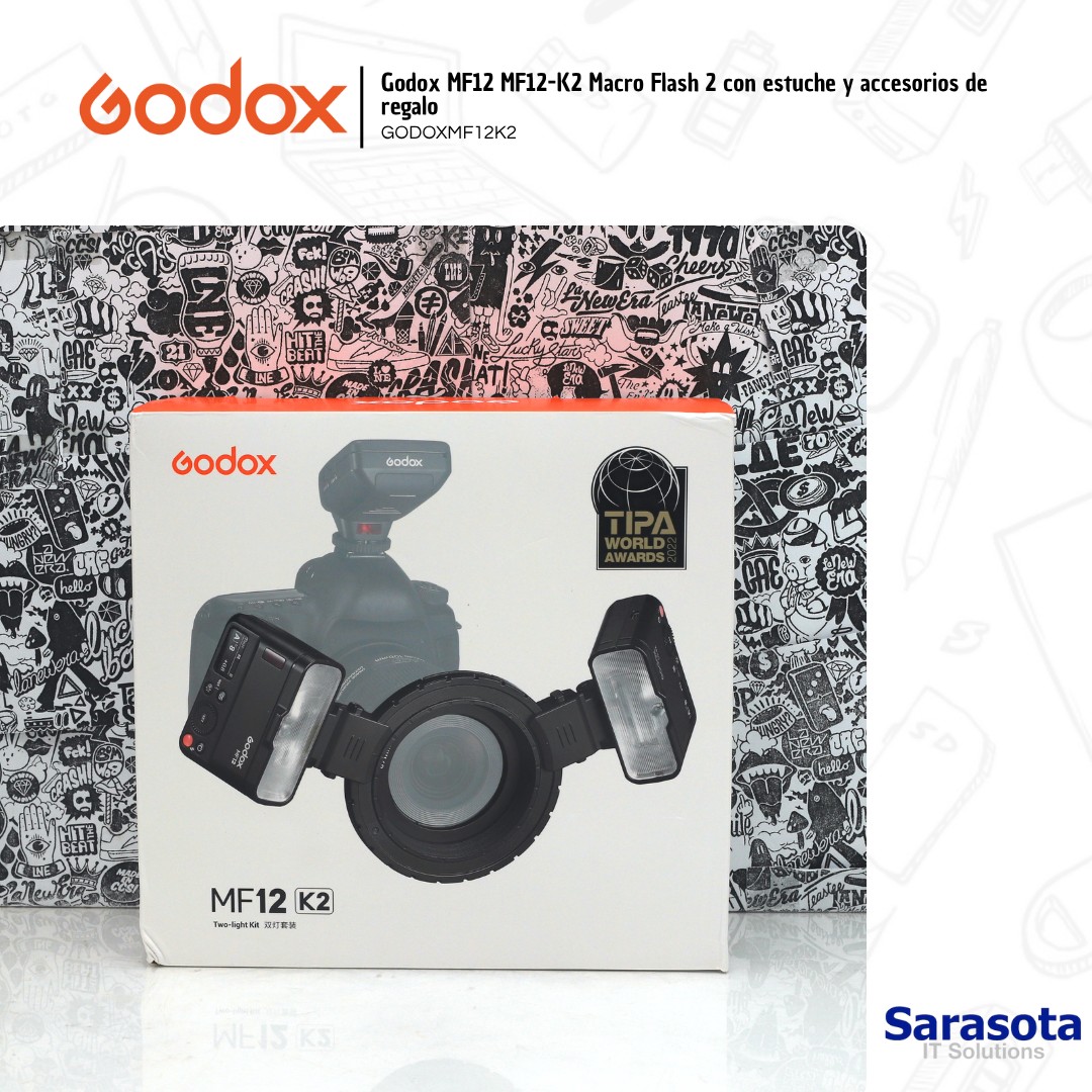 accesorios para electronica - Godox MF12 MF12-K2 Macro Flash 2 + accesorios  0