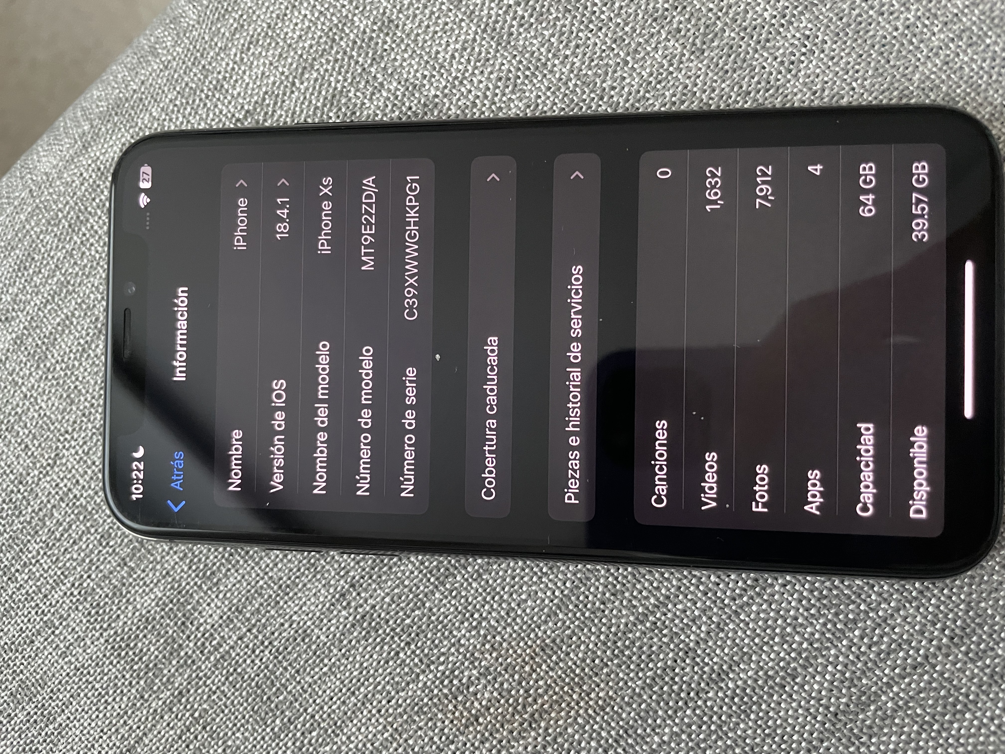 celulares y tabletas - iPhone XS 64 GB – Buen estado, sin reparaciones – RD$10,000 negociable 7