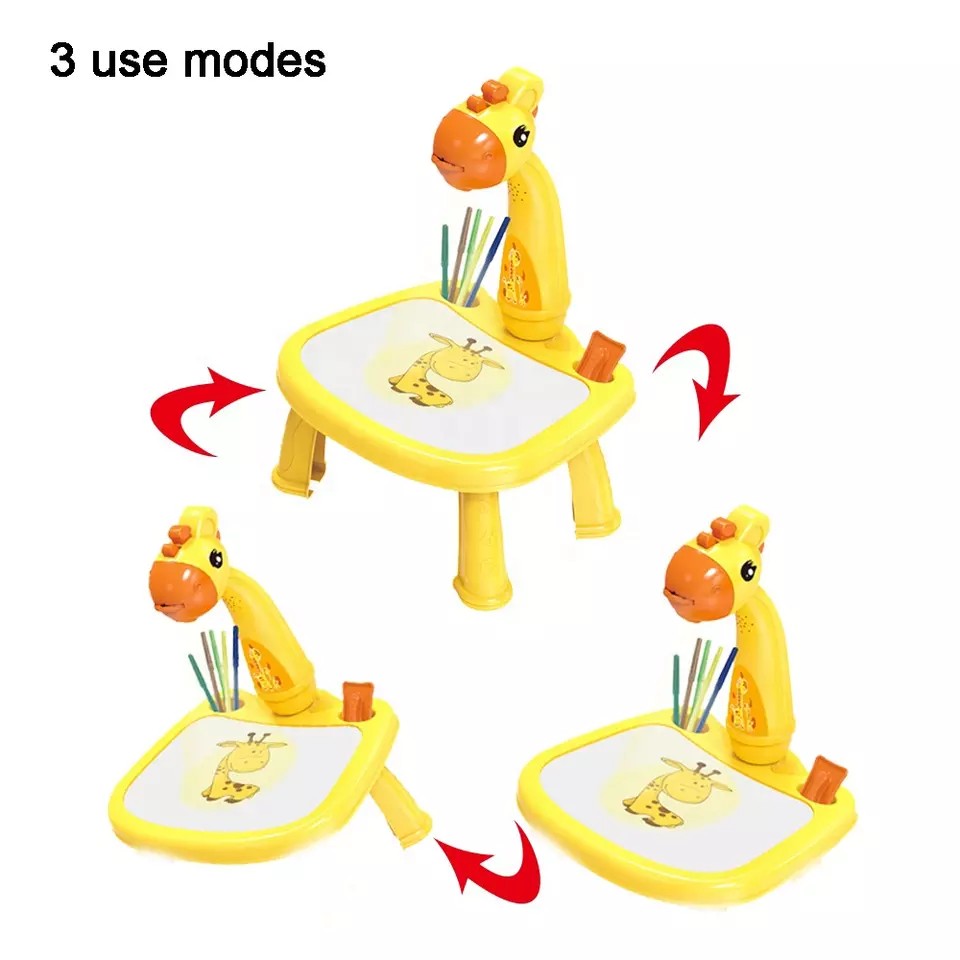juguetes - Mesa Proyector de dibujo para niños incluye 12 colores 1 libro 24 diseños  4