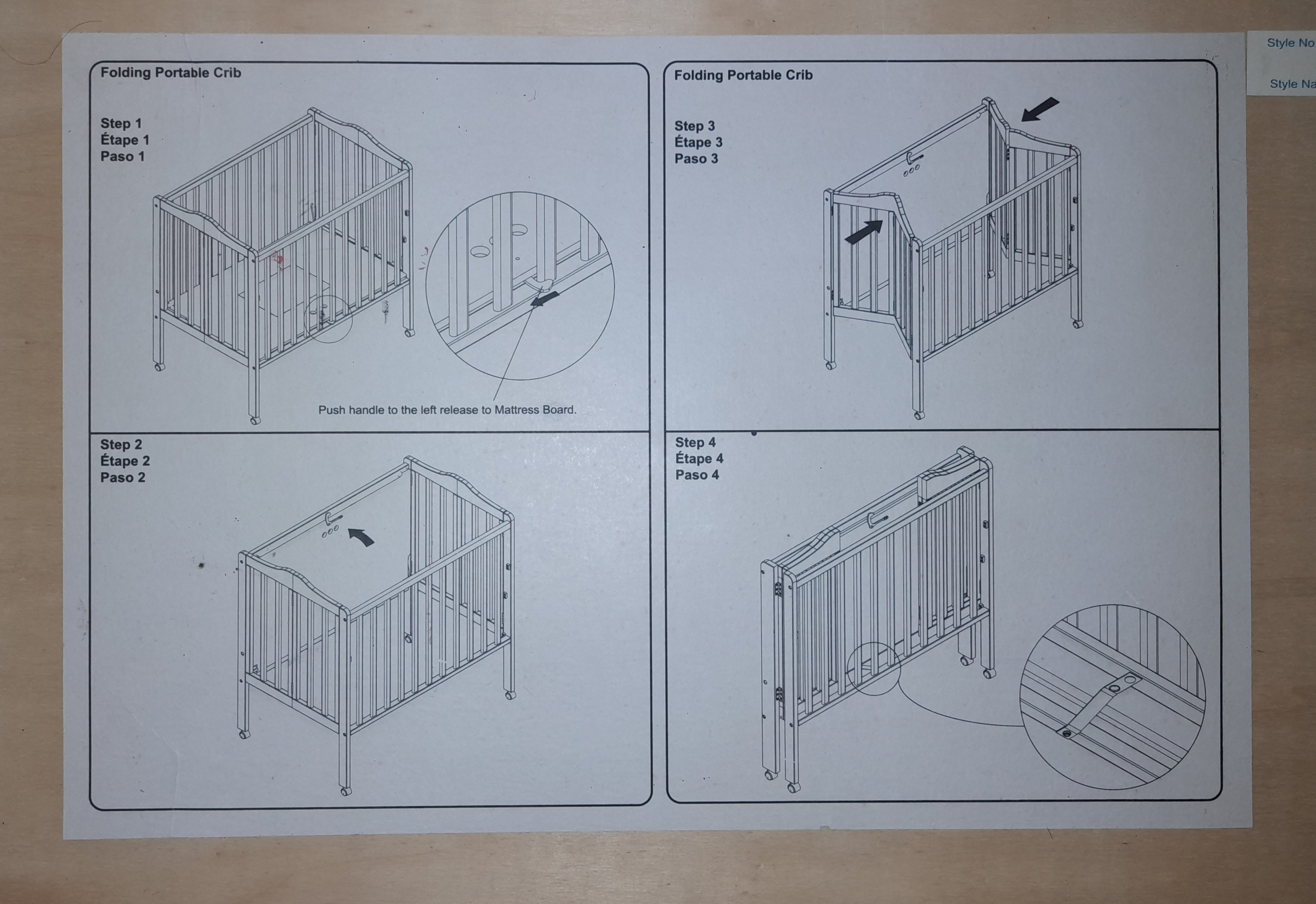 muebles - Minicuna plegable  2