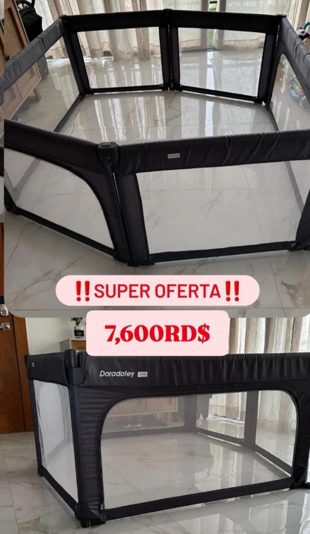 coches y sillas - Coche Baby Trend como nuevo oferta 8,000, Corral proteccion, área de juego 7,600 5