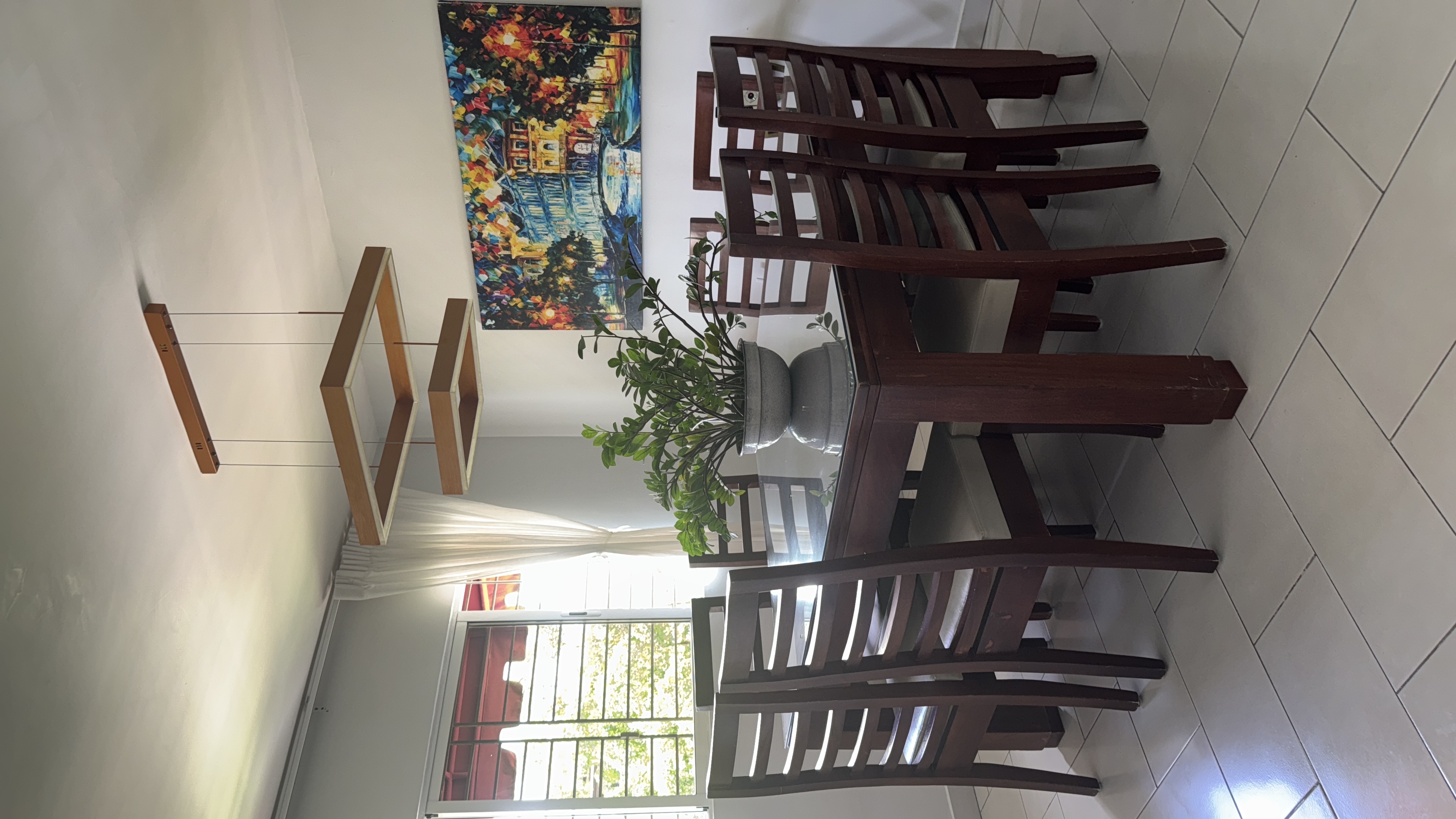 muebles y colchones - Comedor cuadrado 8 sillas  0