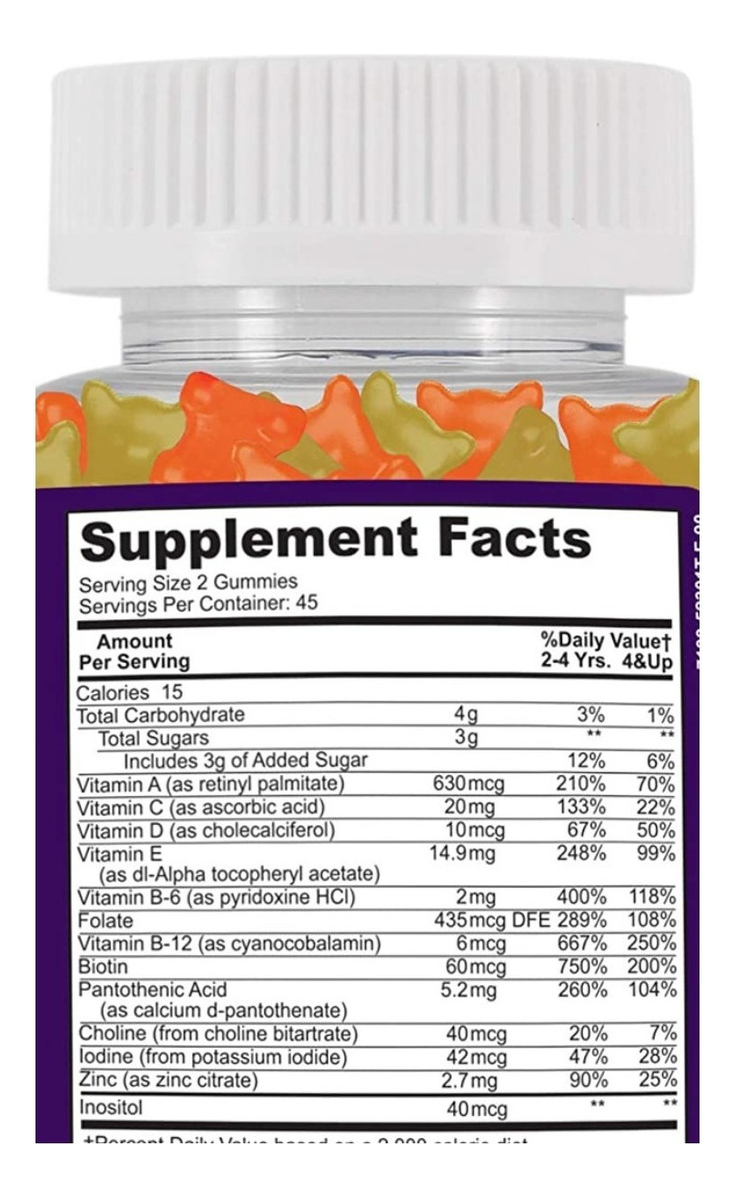 Salud y Equipamiento Médico - Multivitaminico Niños 90 Gomas 1