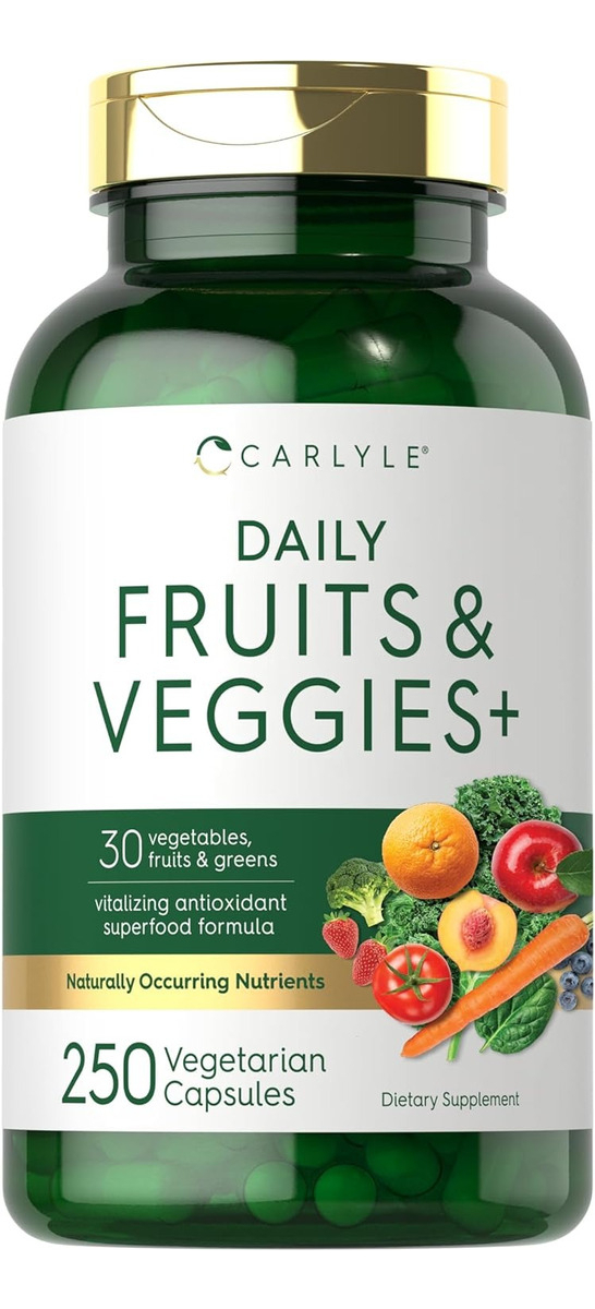 Salud y Equipamiento Médico - Suplemento De Frutas Y Verduras 250 Capsulas