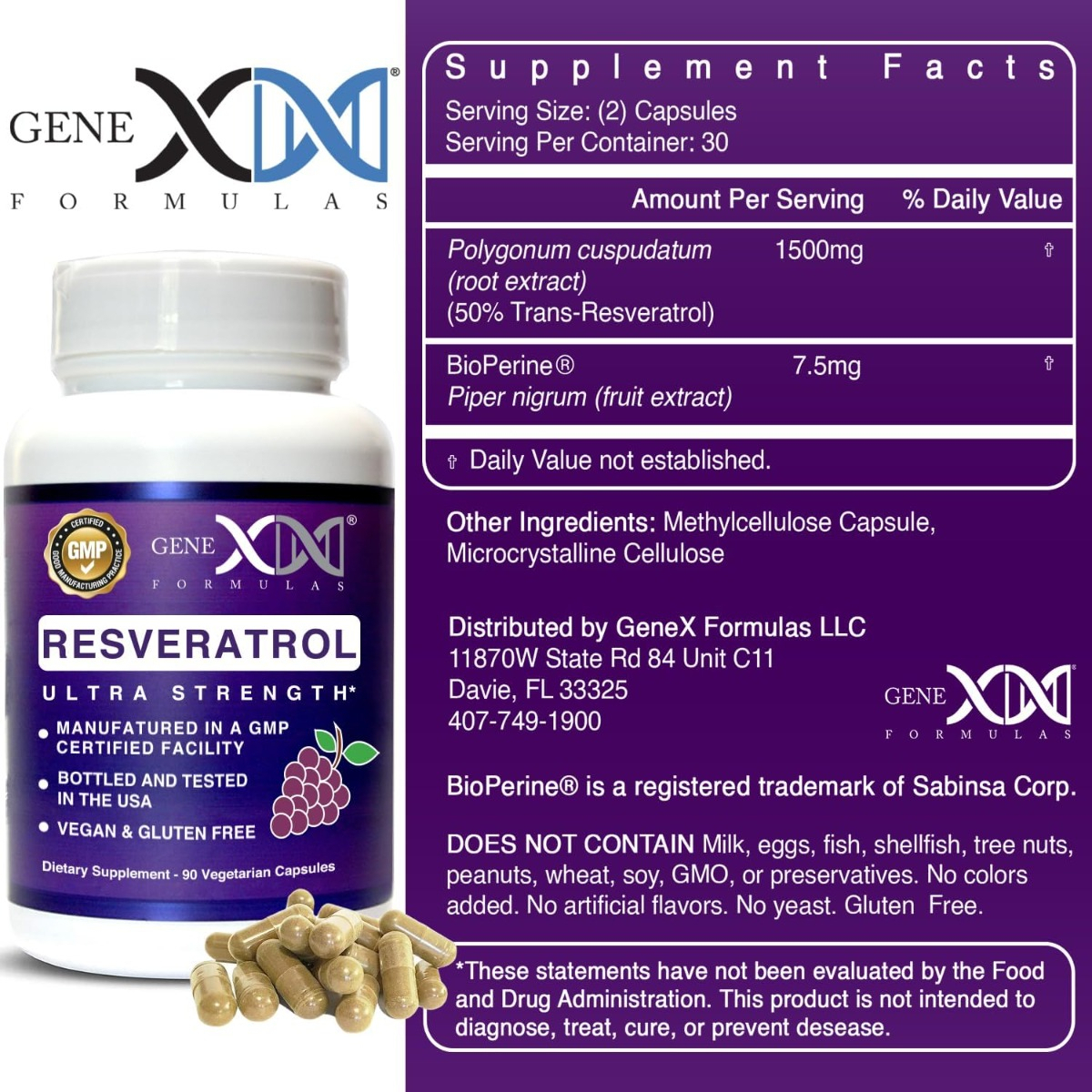Salud y Equipamiento Médico - Suplemento Resveratrol 1500mg 1