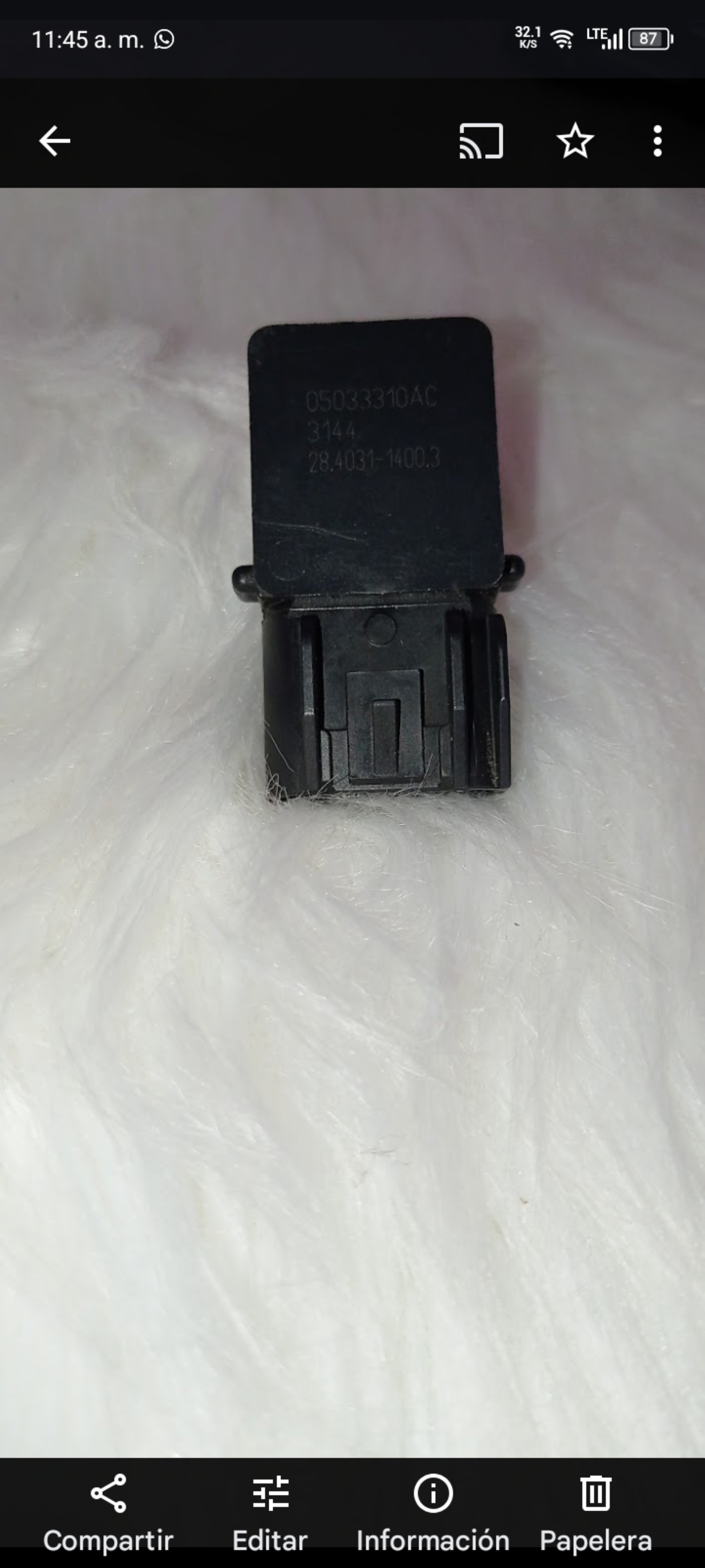repuestos - sensor map para vehículos Dodge Darth, Chrysler, Fiat 500, Jeep. 4