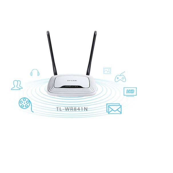 computadoras y laptops - ROUTER WIRELESS TP-LINK TL-WR841N(US), 2.4GHZ/300MBPS, 1 PUERTO WAN + 4 PUERTOS  1