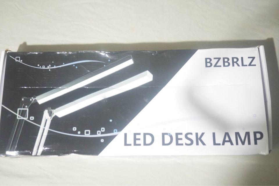 decoración y accesorios - Lámpara de escritorio LED de brazo oscilante de metal, con 3 modos de color, 3