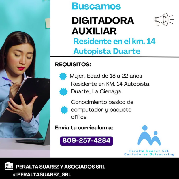 empleos disponibles - Digitadora Auxiliar 0