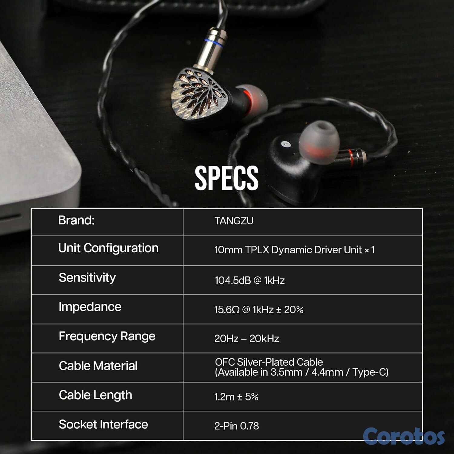 camaras y audio - TANGZU YU XUAN JI auriculares IEM 10mm TPLX DD 3.5 7