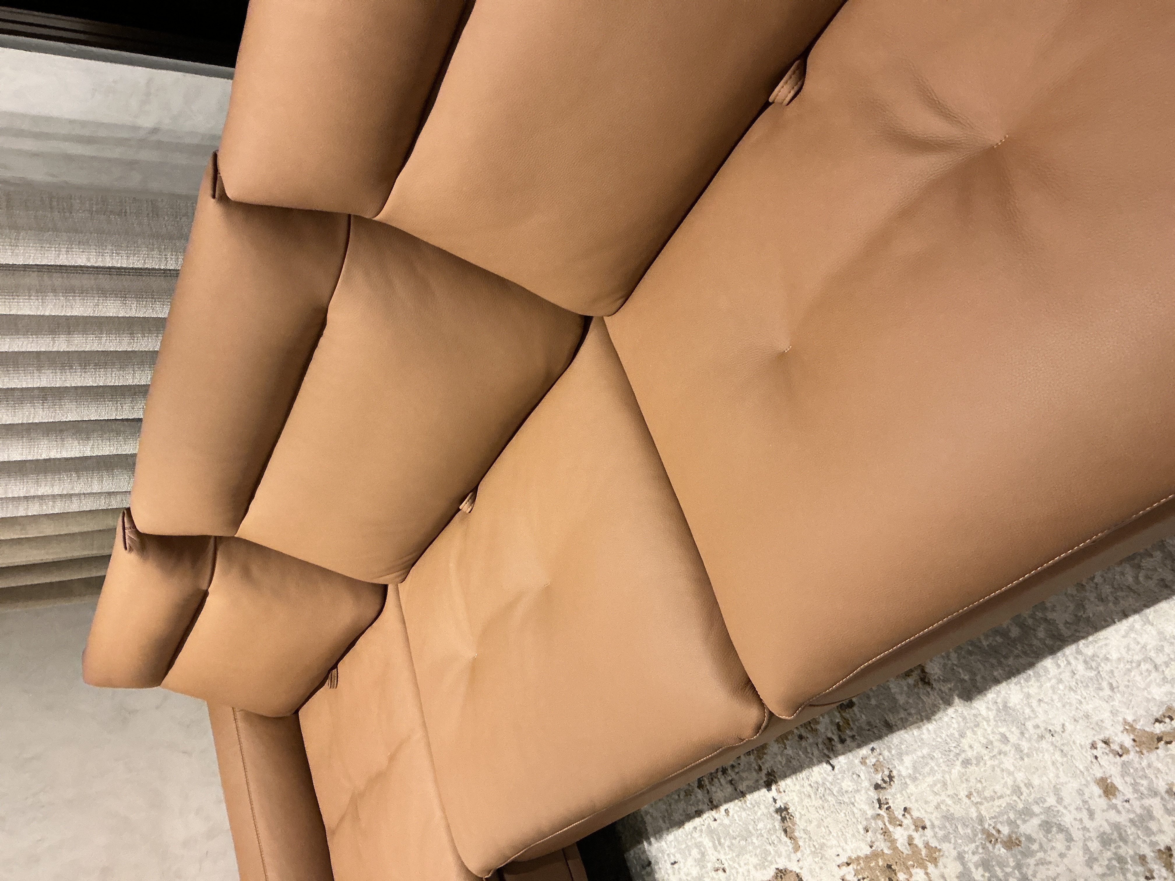 muebles y colchones - Vende Mueble Leathee Italiano reclinable 4