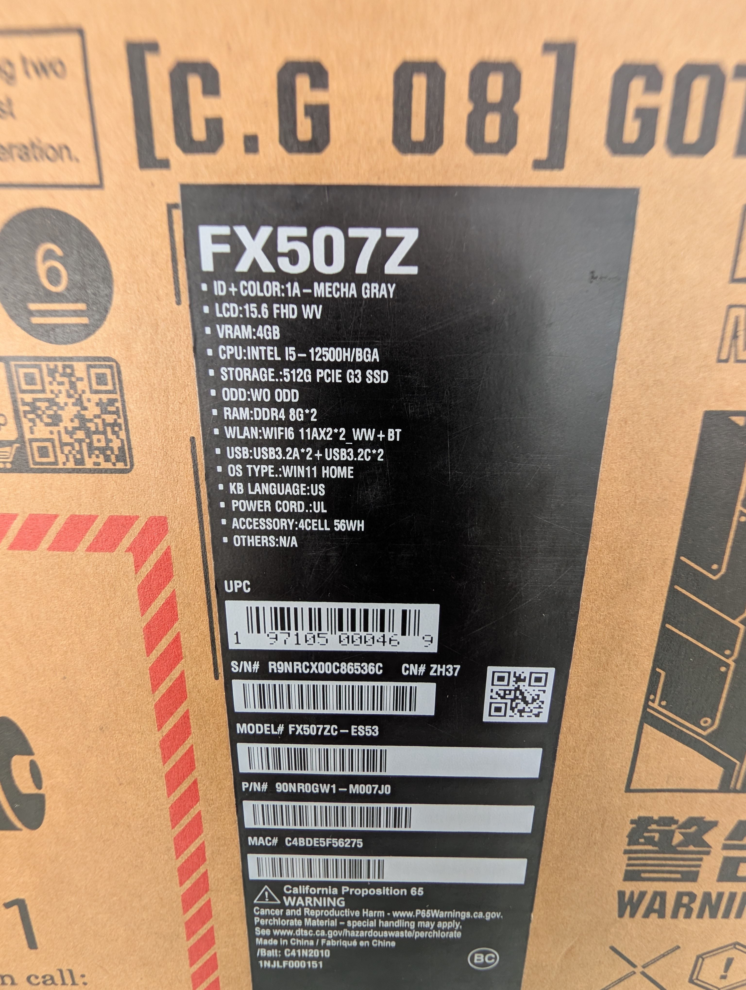 computadoras y laptops - Laptop Gamer Asus TUF F15 i5 12va 512GB 16GB 3050 2