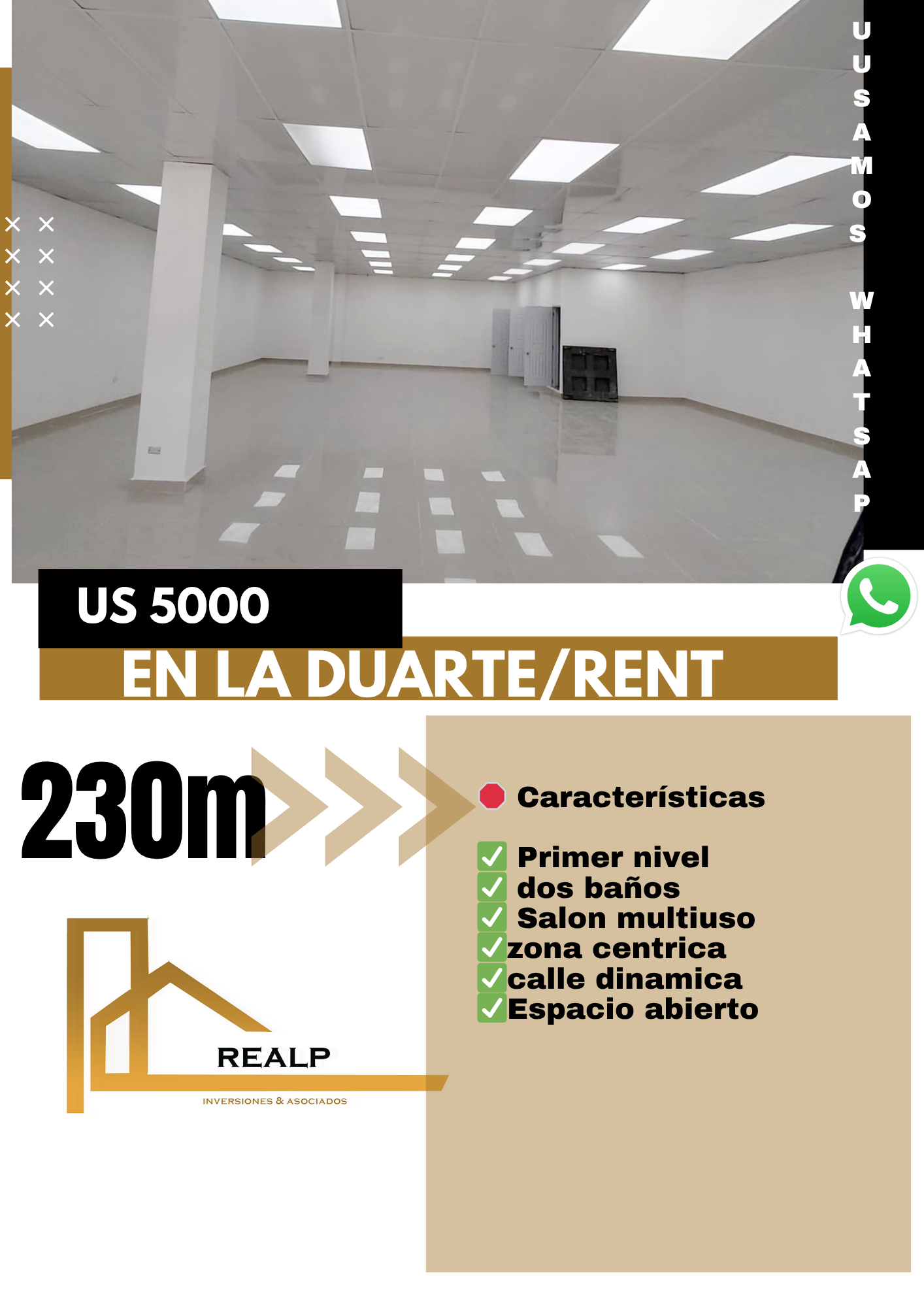 oficinas y locales comerciales - Alquiler local céntrico en la Duarte