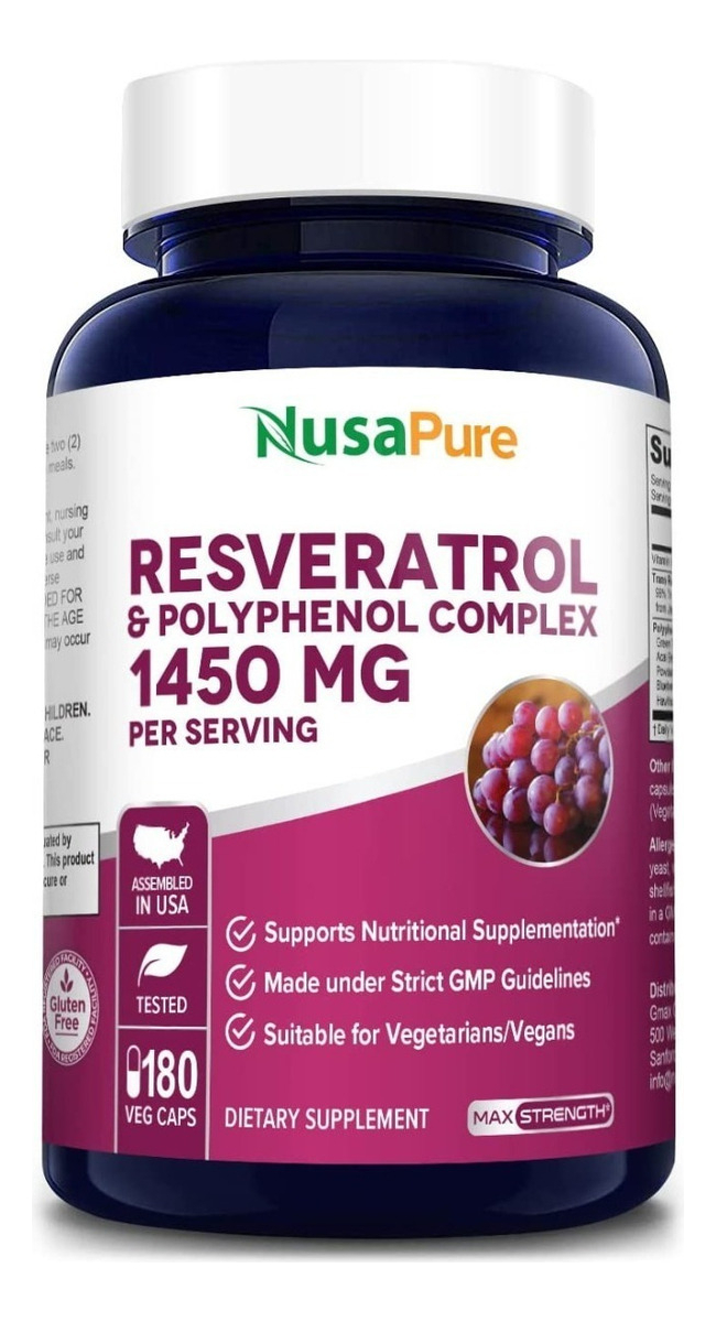 Salud y Equipamiento Médico - Resveratrol Y Polifenol 180 capsulas 0