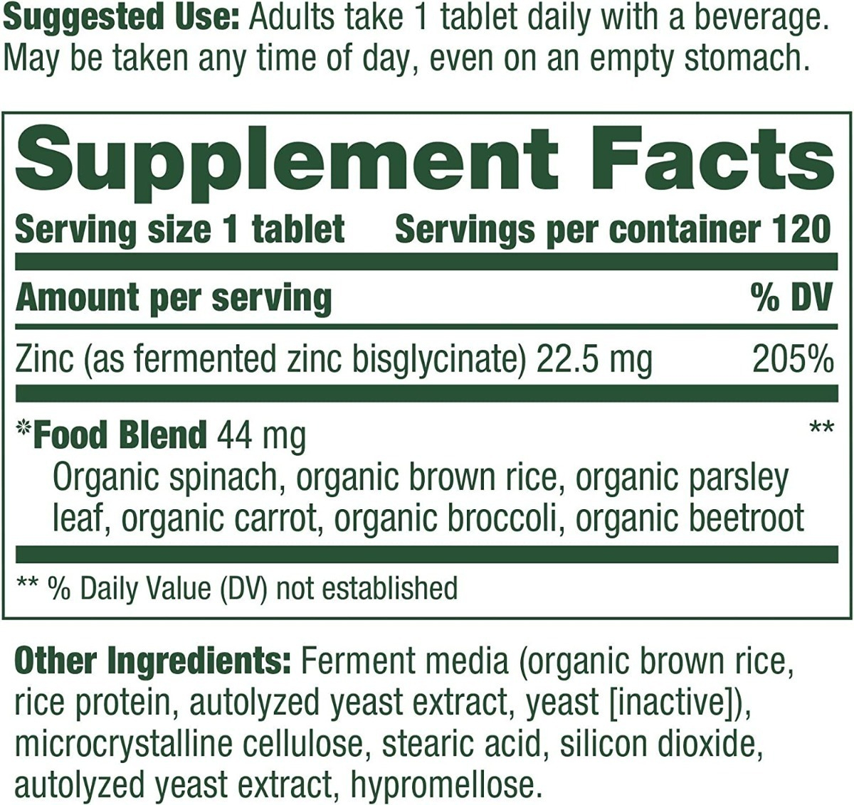 Salud y Equipamiento Médico - Zinc 120 Cap 44 Mg  Megafood 1