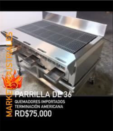 servicios profesionales - PARRILLA DE 36 “ pulg

Quemadores importados terminación americana ✅👌 0