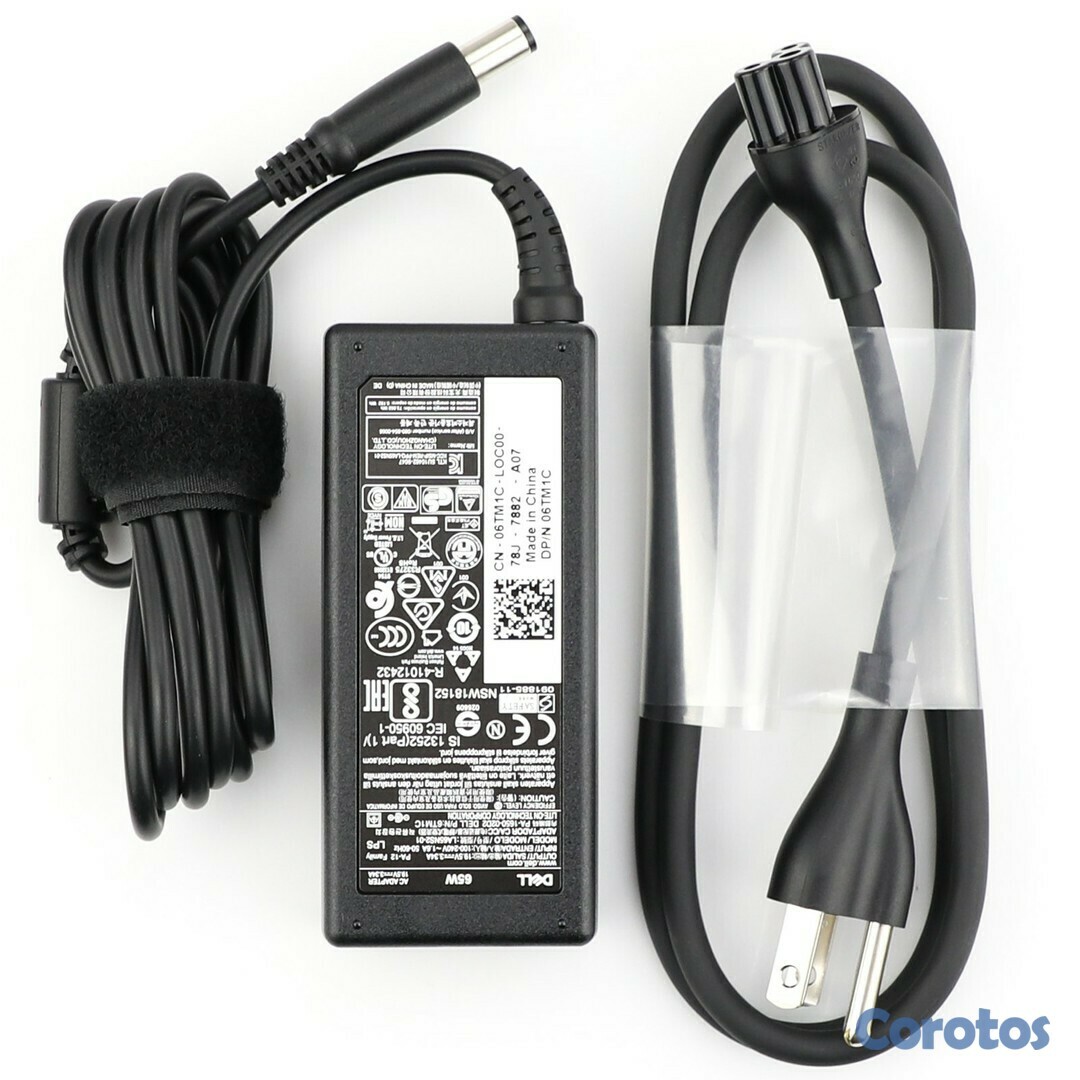 computadoras y laptops - CARGADOR FUENTE PARA LAPTOP DELL UNIVERSAL PUNTA GRUESA 65 WATTS 1.5A 50-60HZ IM 2